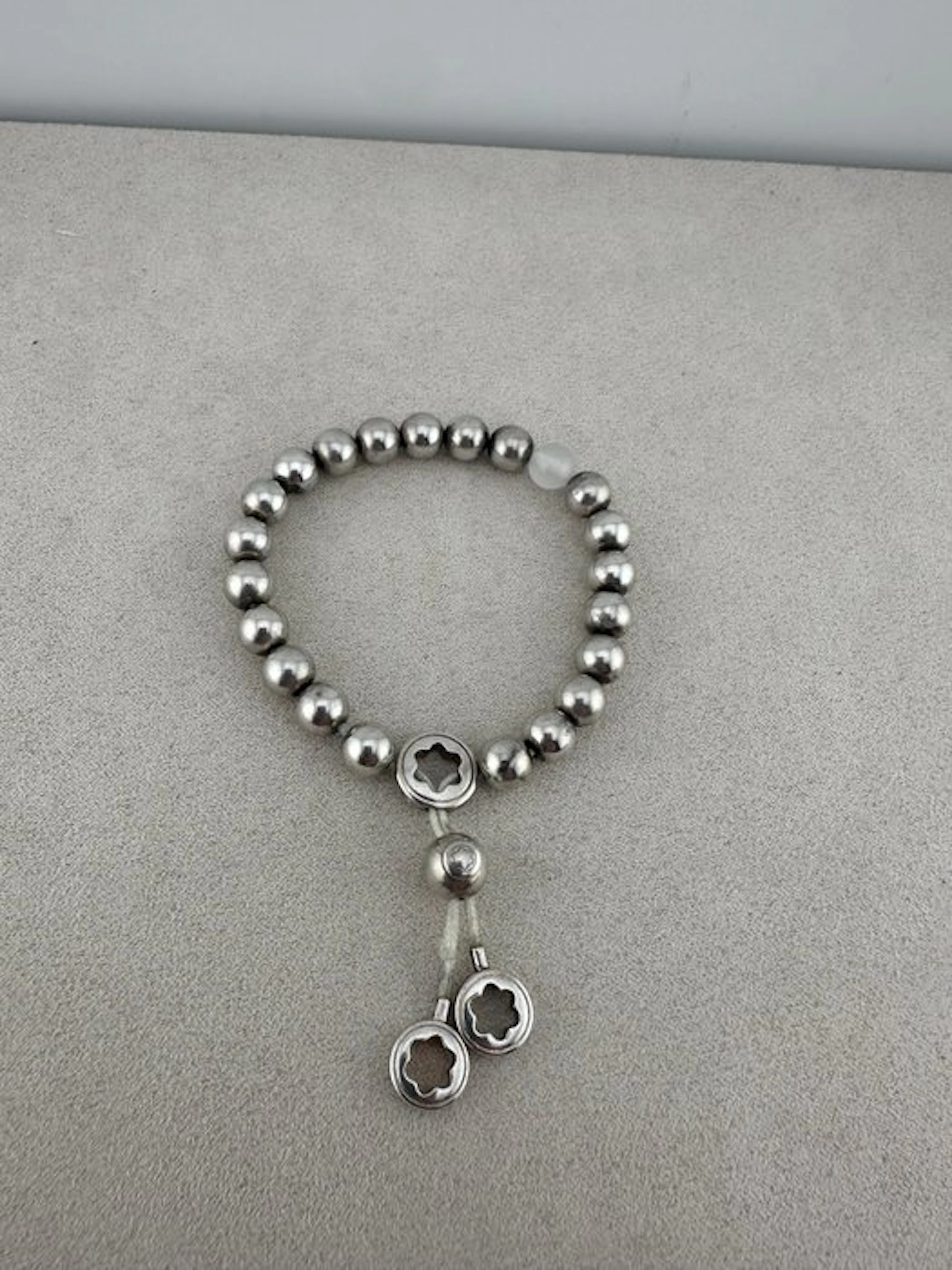 Montblanc - Ag925 adjustable Tribute Star Silver Bracelet – Ref
