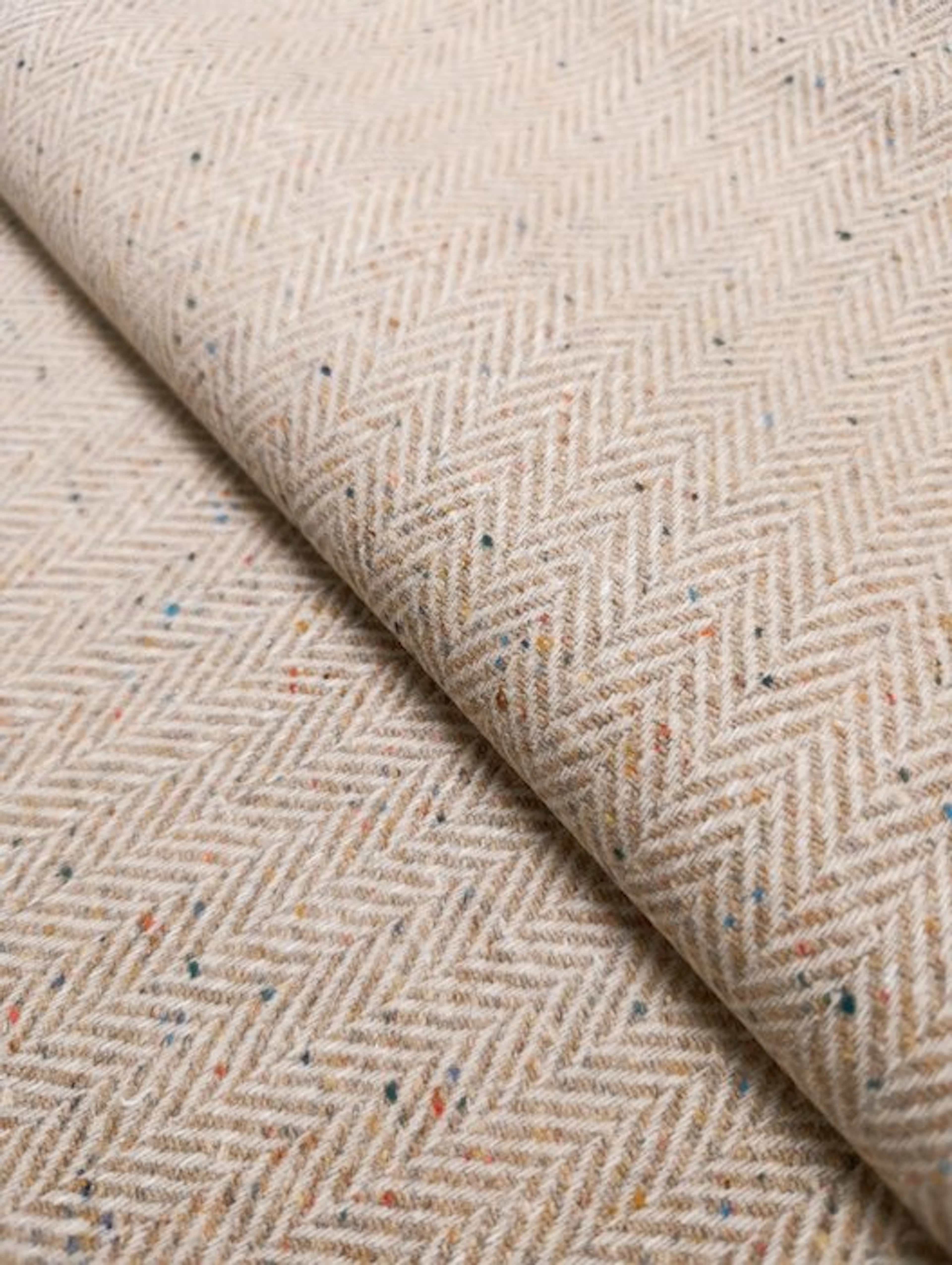 B683 - 530 x 150 cm - Tweed in 100% Pura Lana di Biella...