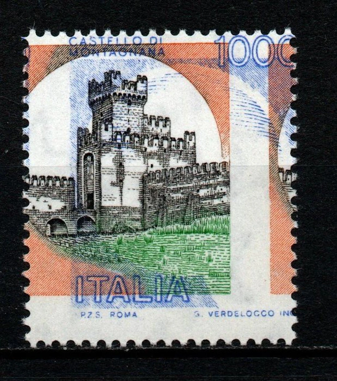 Italy 1980 - Stamp from the Castelli d'Italia series