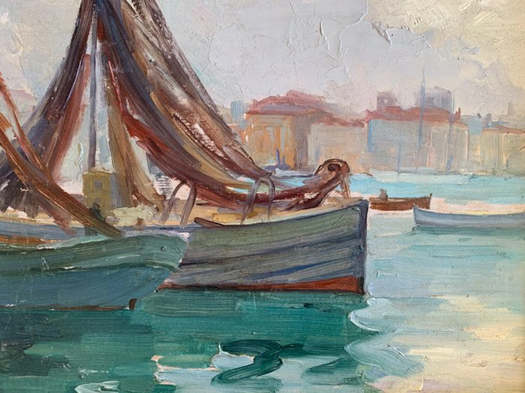Ecole française post-impressionniste (Années 1930) - Port...
