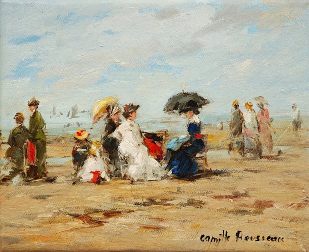 Camille Rousseau (XXI - Ombrelles sur la plage