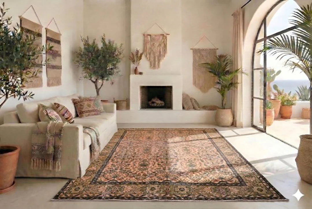 Orange vintage - Rug - 275 cm - 170 cm - with certificate