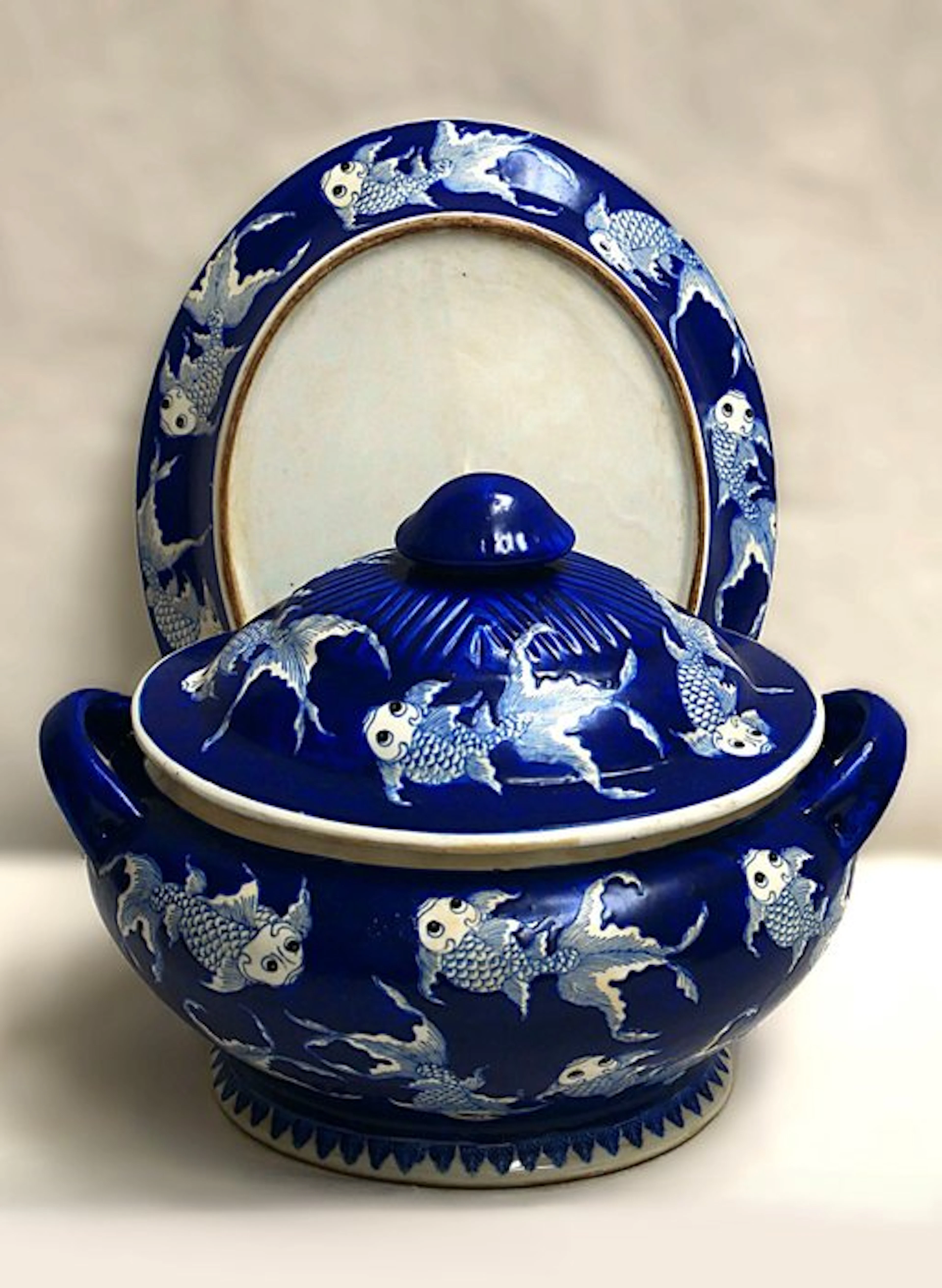 Tureen - Porcelain - 38 cm hand-painted