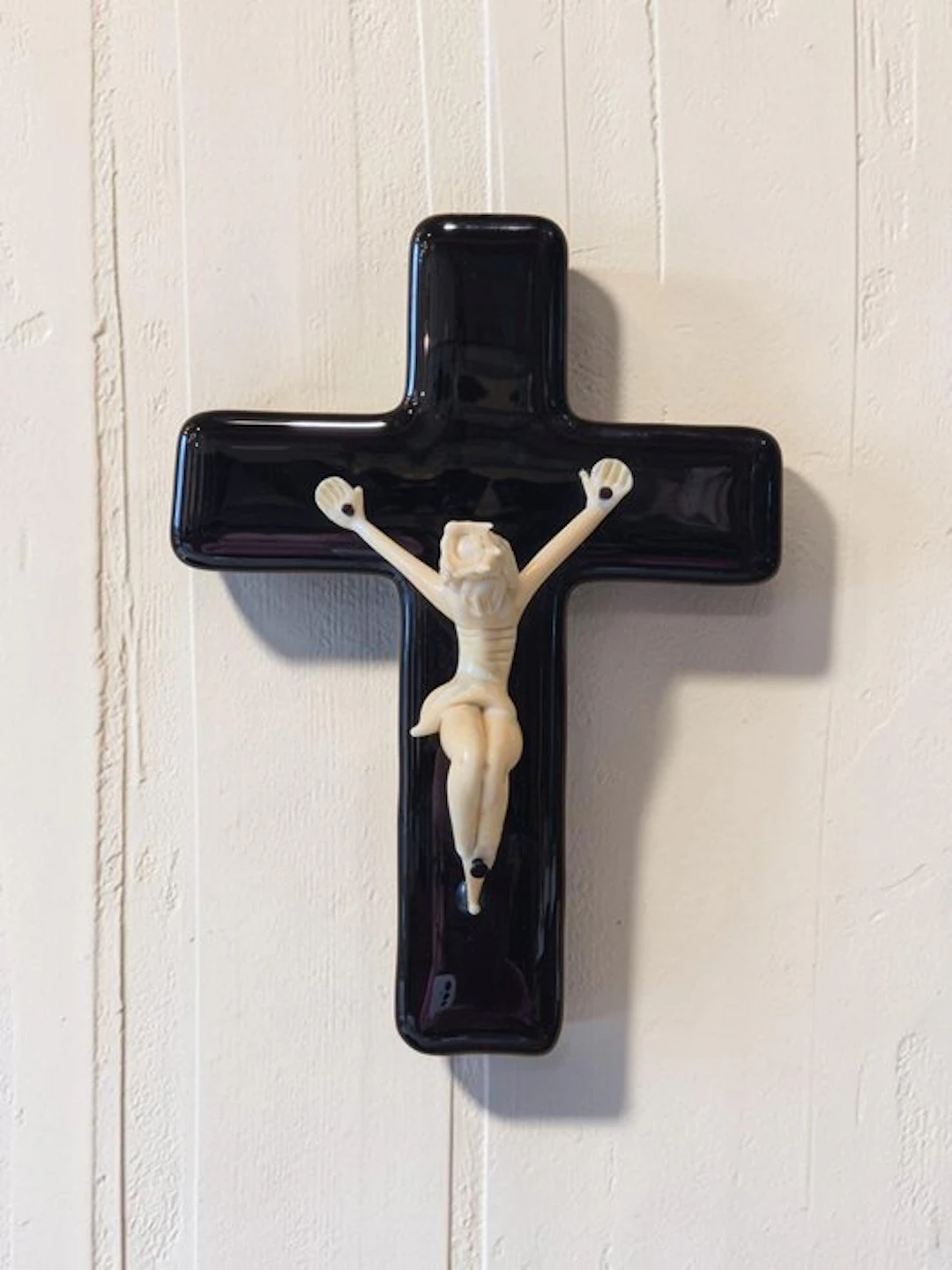 Crucifix - Murano glass - 2025 - Wall-Mounted Glass Cross