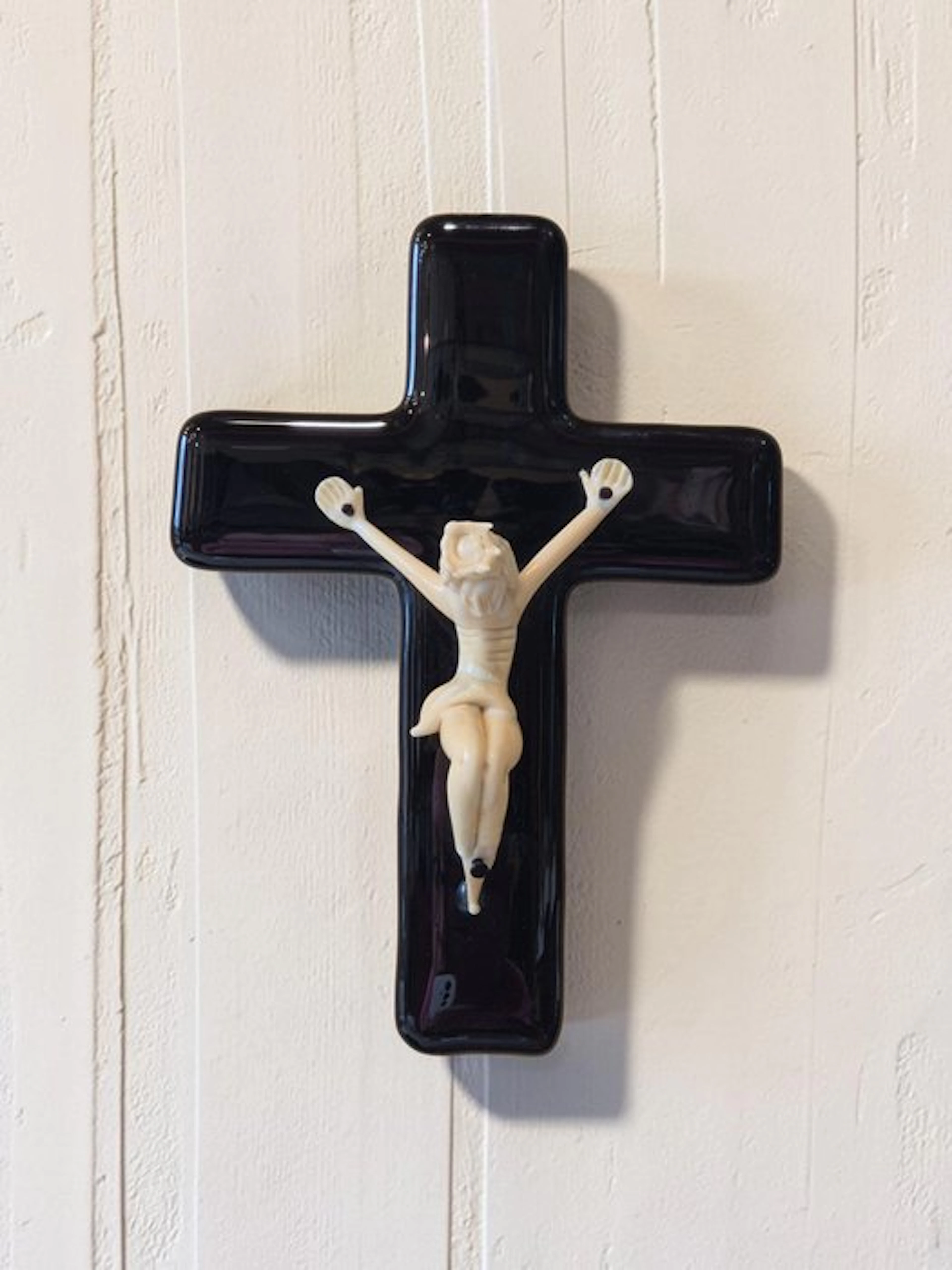 Crucifix - Murano glass - 2025 - Wall-Mounted Glass Cross