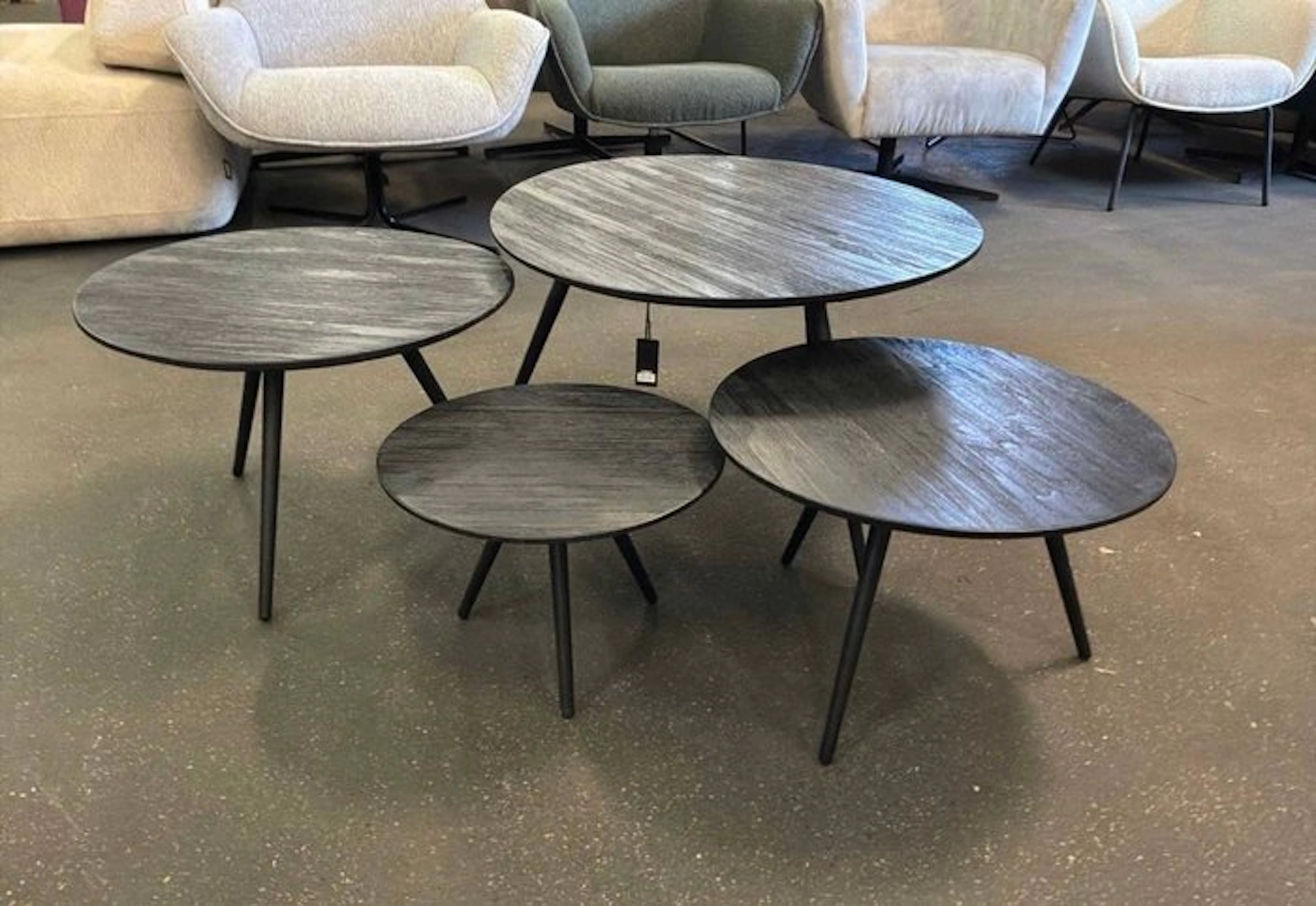 ptmd - Coffee table (4) - Four Circles - Teak