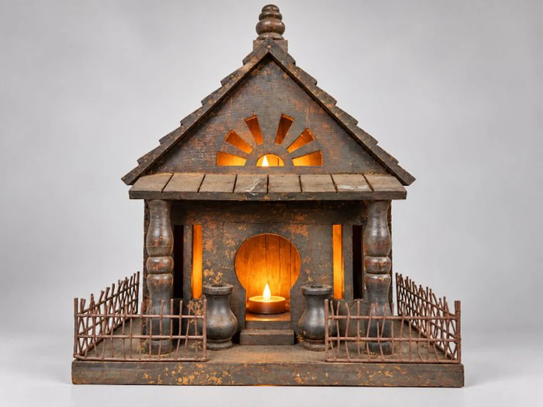 Decorative ornament - Netherlands - handmade stable cottage