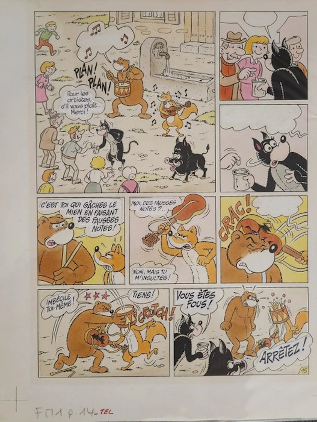 Dubois, Claude - 1 Original page - Sylvain et Sylvette