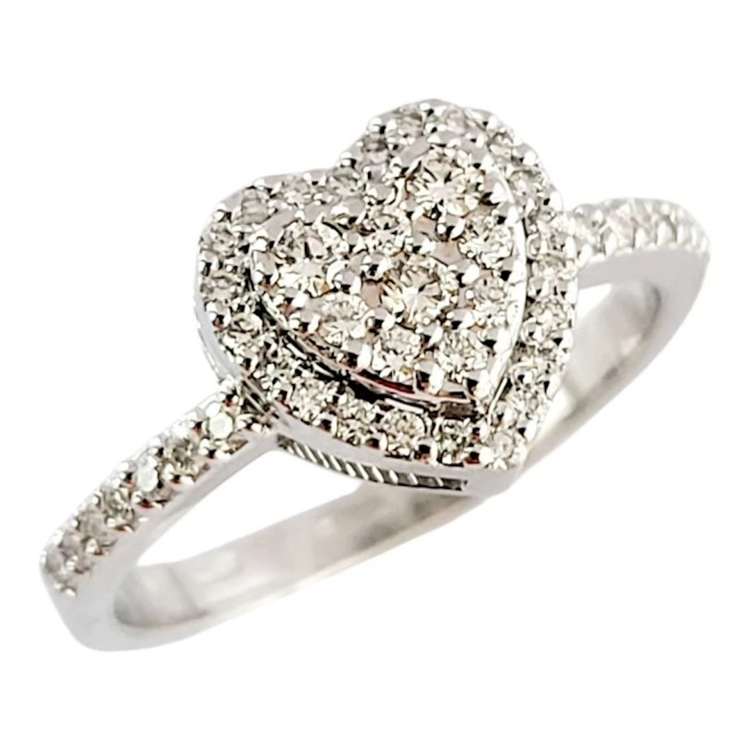 Ring - 18 kt. White gold - 0.87ct. tw. Diamond (Natural) - Made in Italy