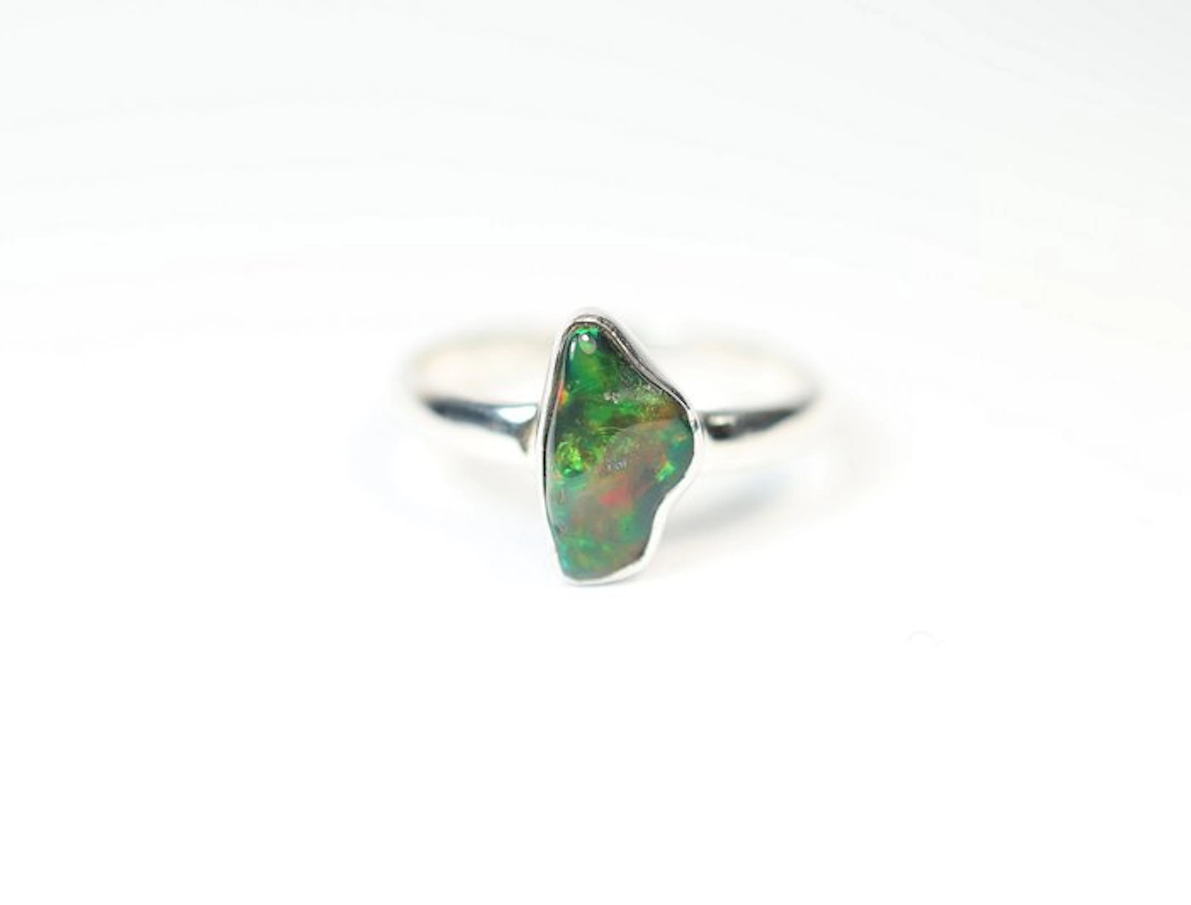 Black Chalama Opal Ring / polished / new- 2.38 g - (1)