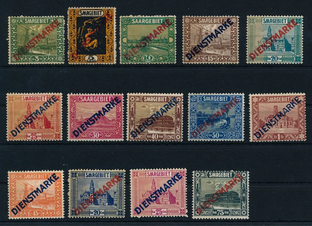 Territory of the Saar Basin 1922/1923 - Official stamps from 1922 and 1923