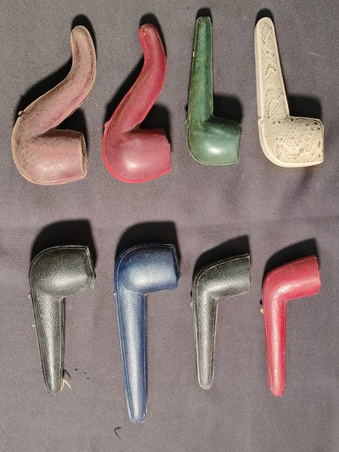 No reserve price - Pipe - Cardboard, Leather, metal - (8)
