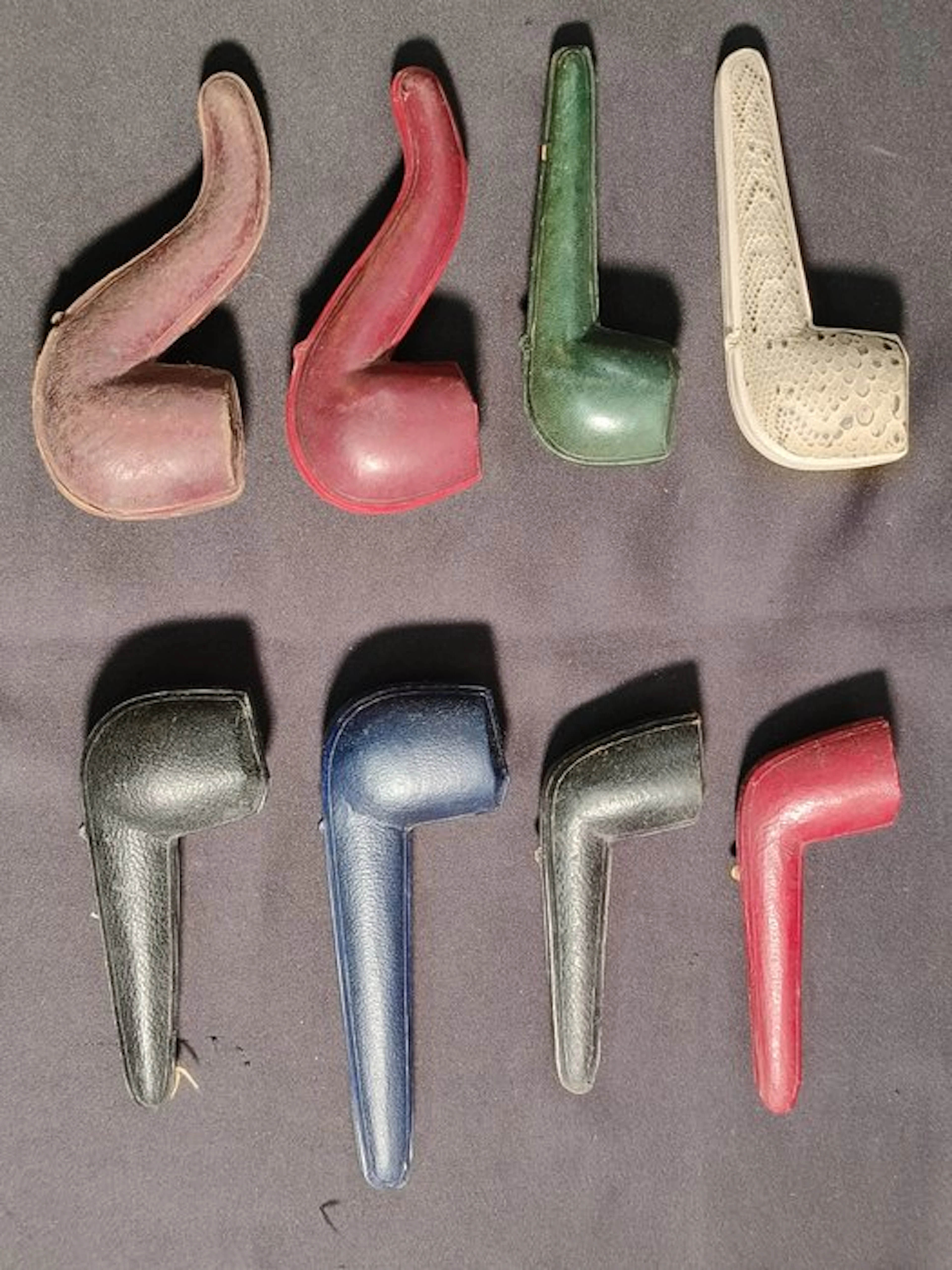 No reserve price - Pipe - Cardboard, Leather, metal - (8)