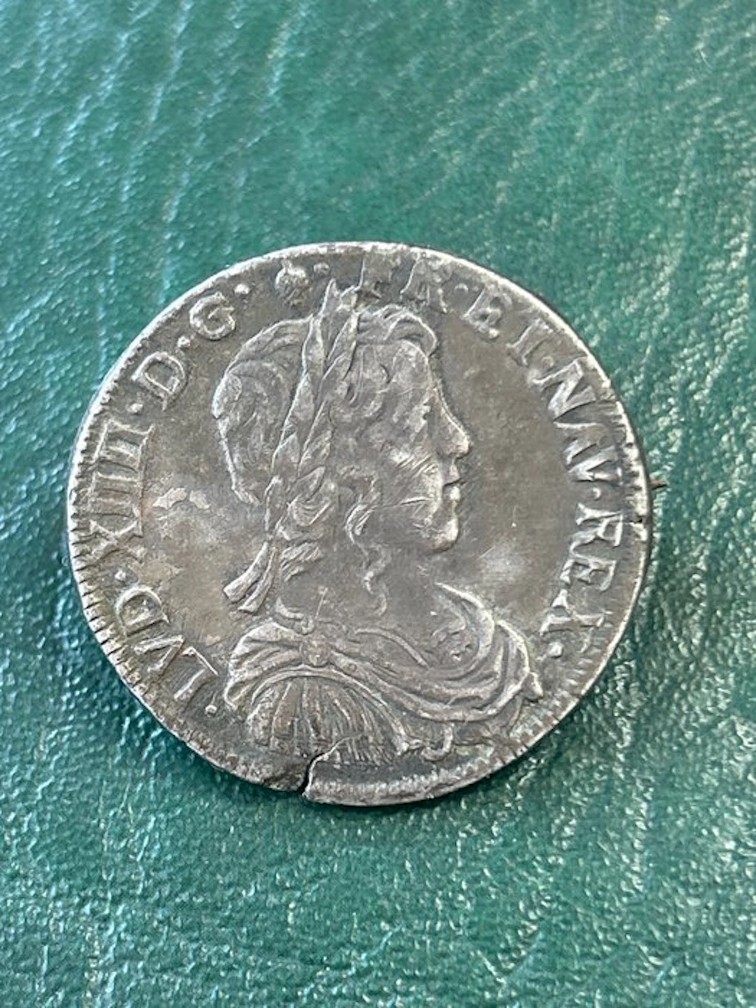 France. Louis XIV (1643-1715). 1/2 Écu 1652-O, Riom (No reserve price)