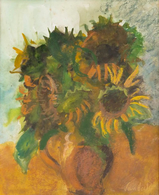 Arthur Van Hecke (1924-2003) - Les tournesols