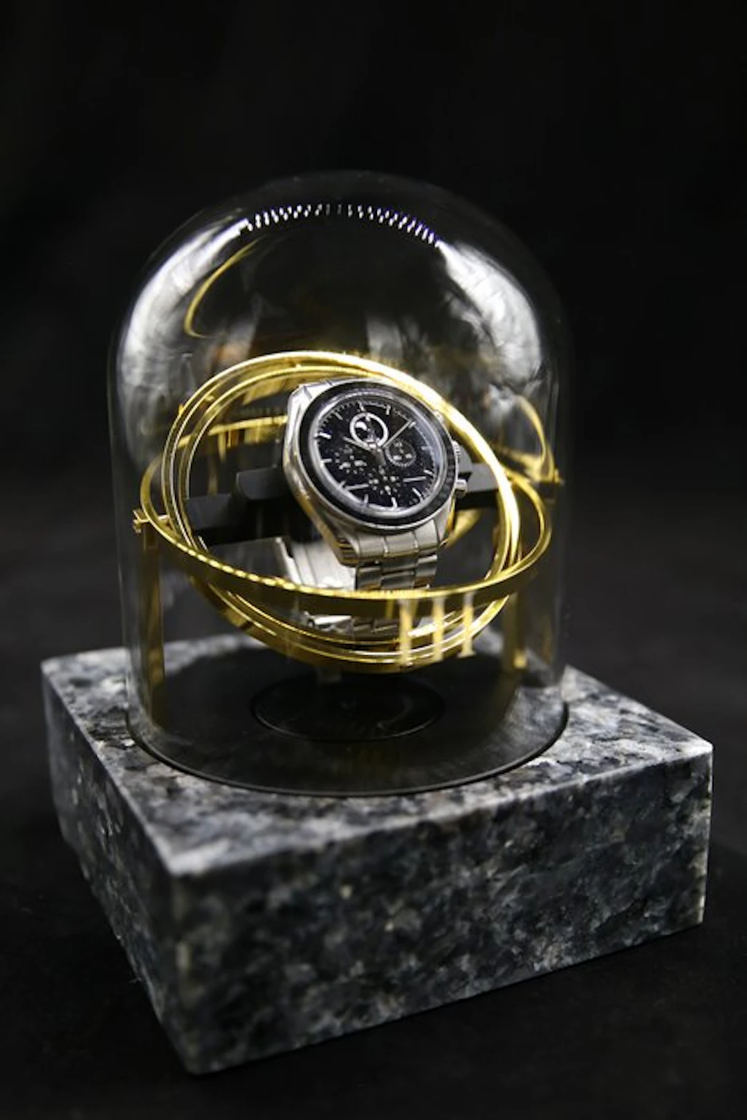 The Voyager I by Elbrus Horology - Granite Watch Winder...