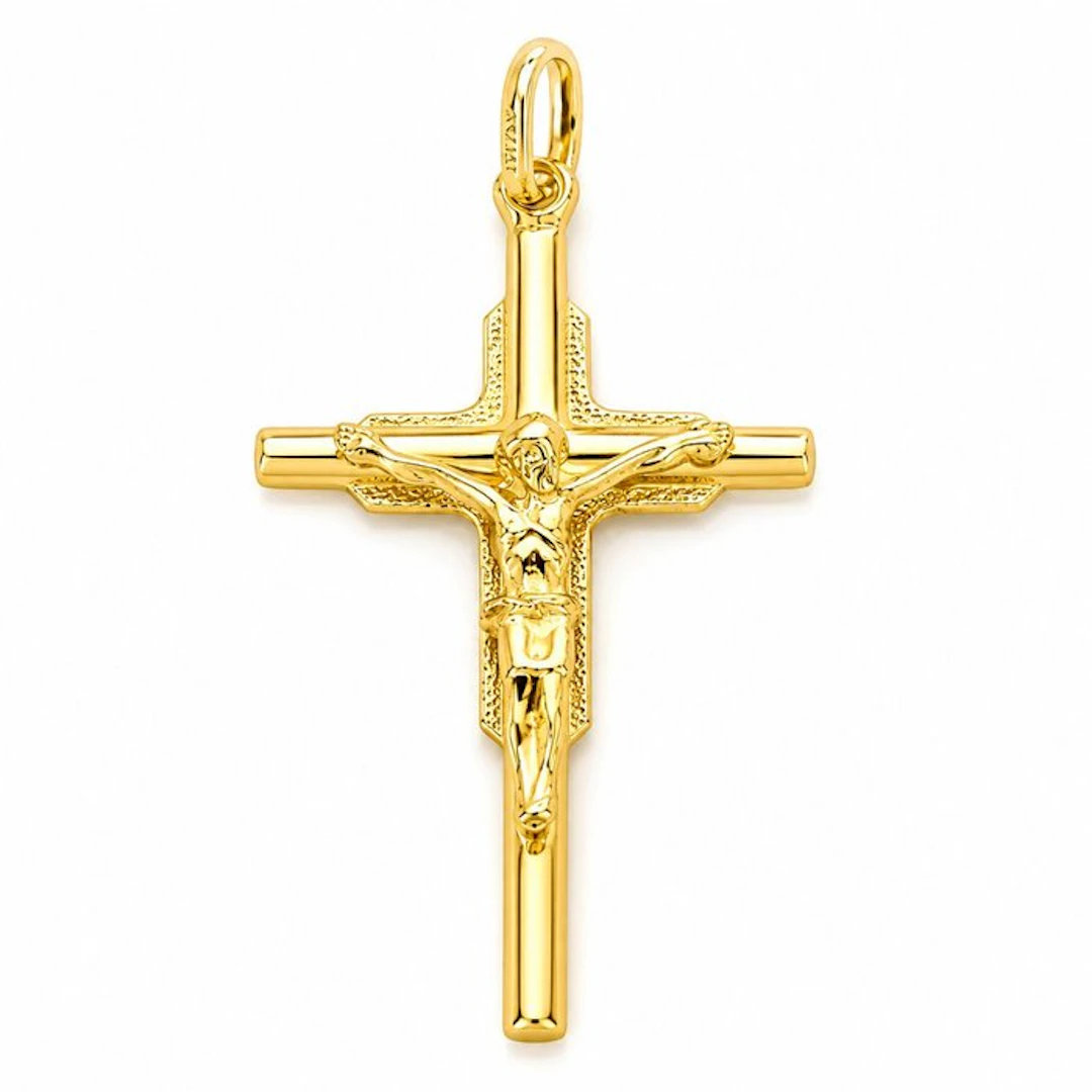 Pendant - 18 kt. Yellow gold - Made in Italy - Handmade