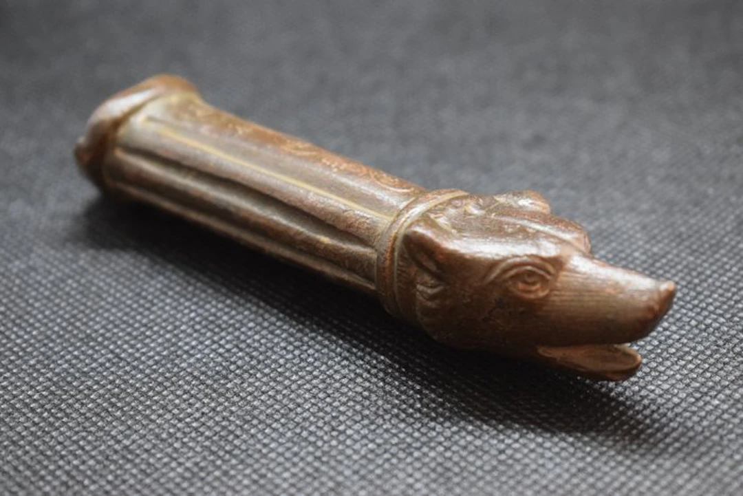 Ancient Roman Bronze Ancient Roman Patera Handle with...