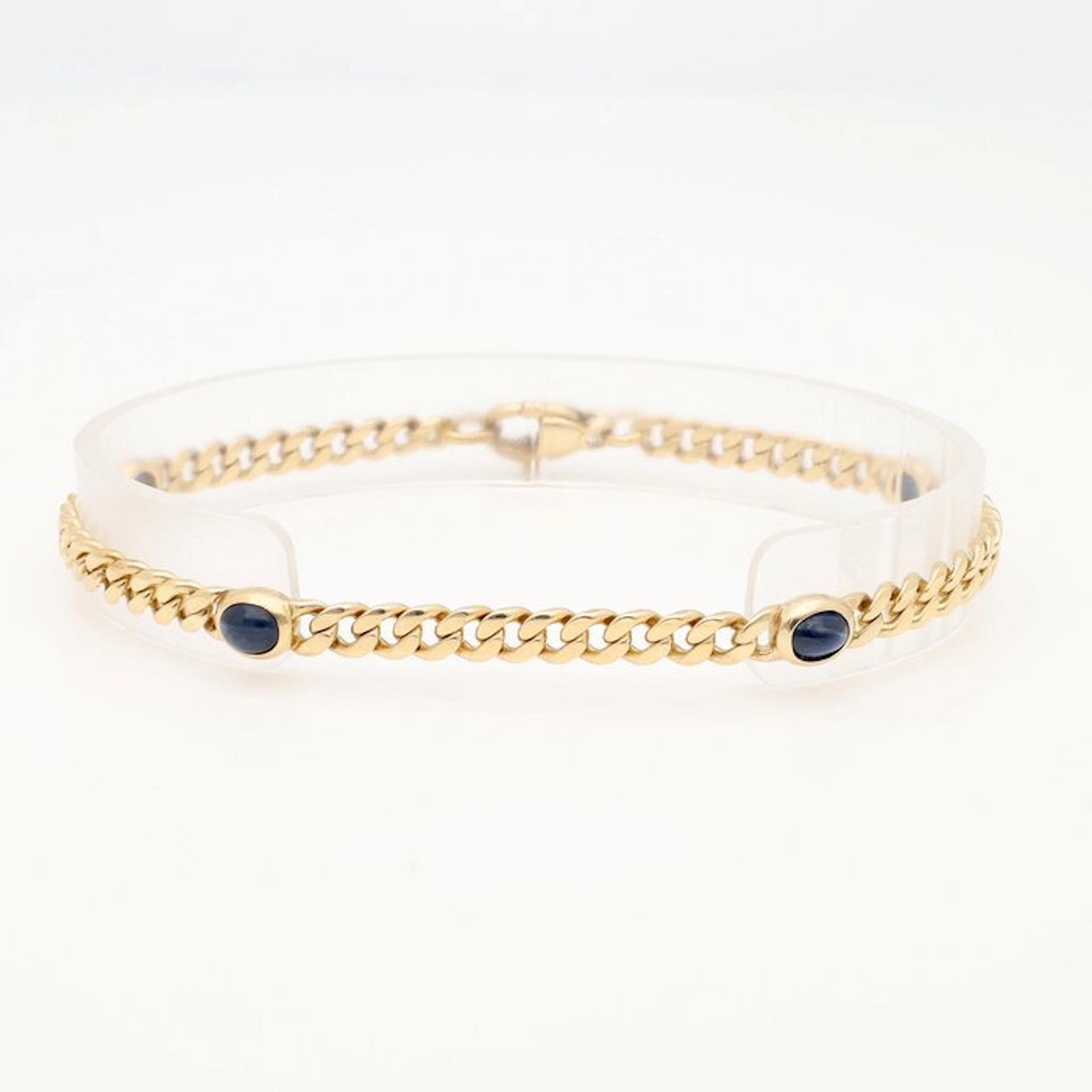 Bracelet - 14 kt. Yellow gold Sapphire - Gourmet
