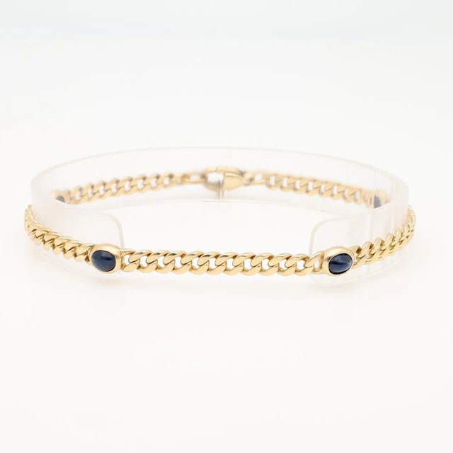 Bracelet - 14 kt. Yellow gold Sapphire - Gourmet
