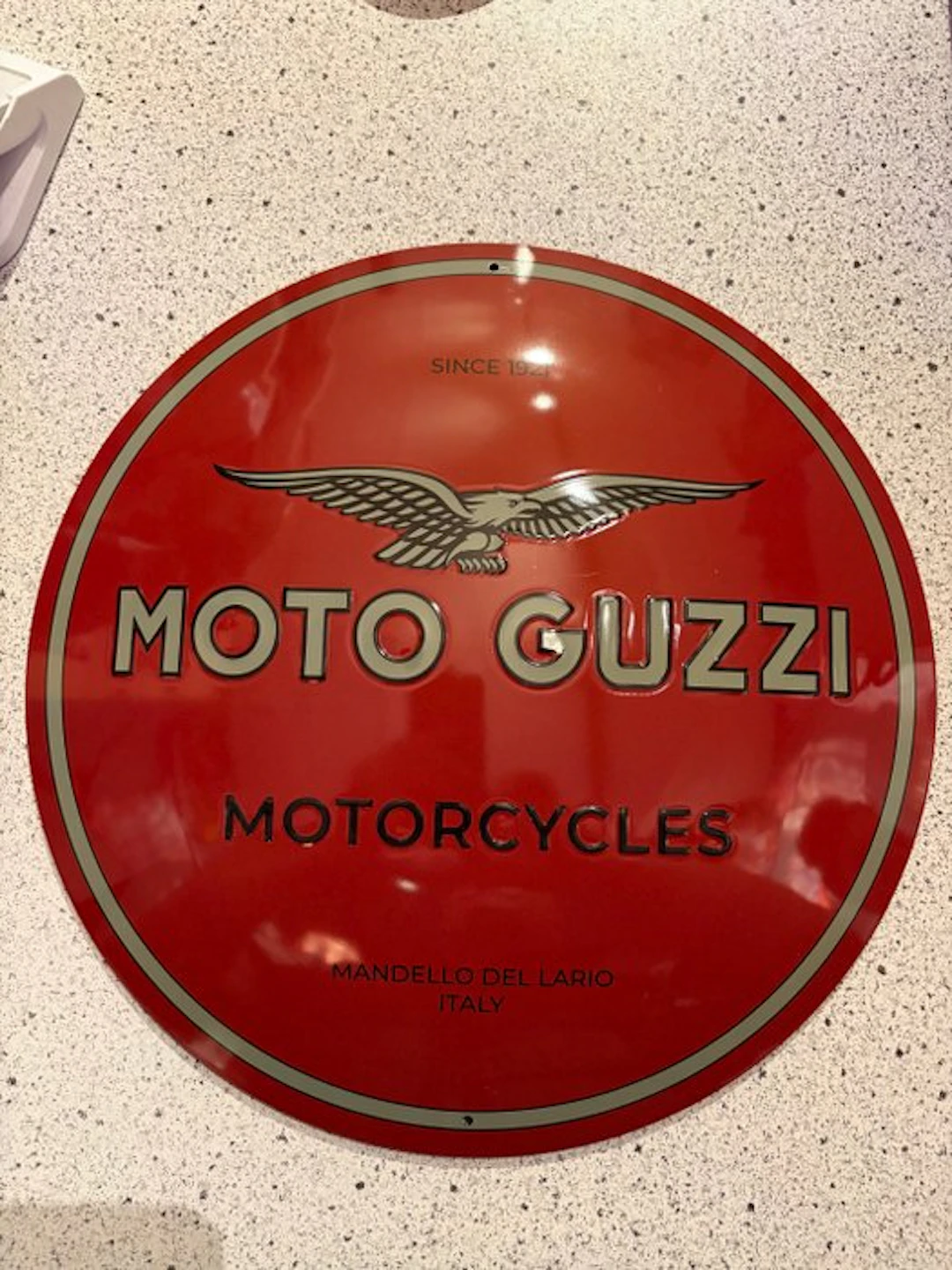 Moto Guzzi metal shield. - Sign - Metal