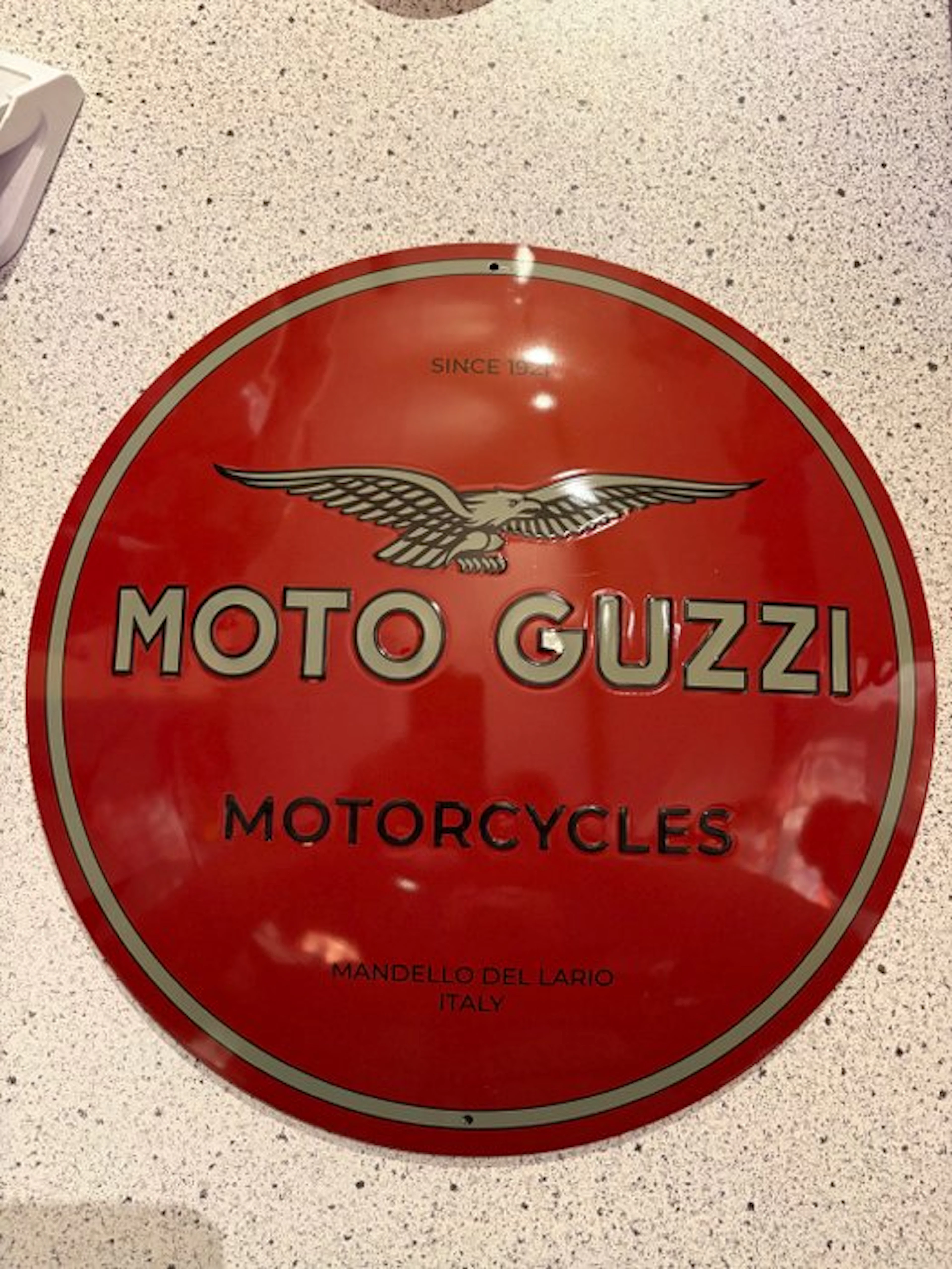Moto Guzzi metal shield. - Sign - Metal