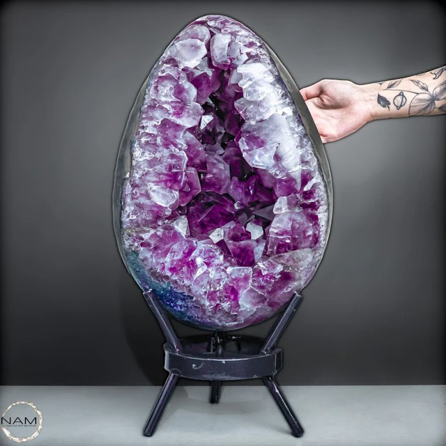 Natural amethyst-agate egg from Uruguay – 31.1 kg Naturkunst- 31184.47 g