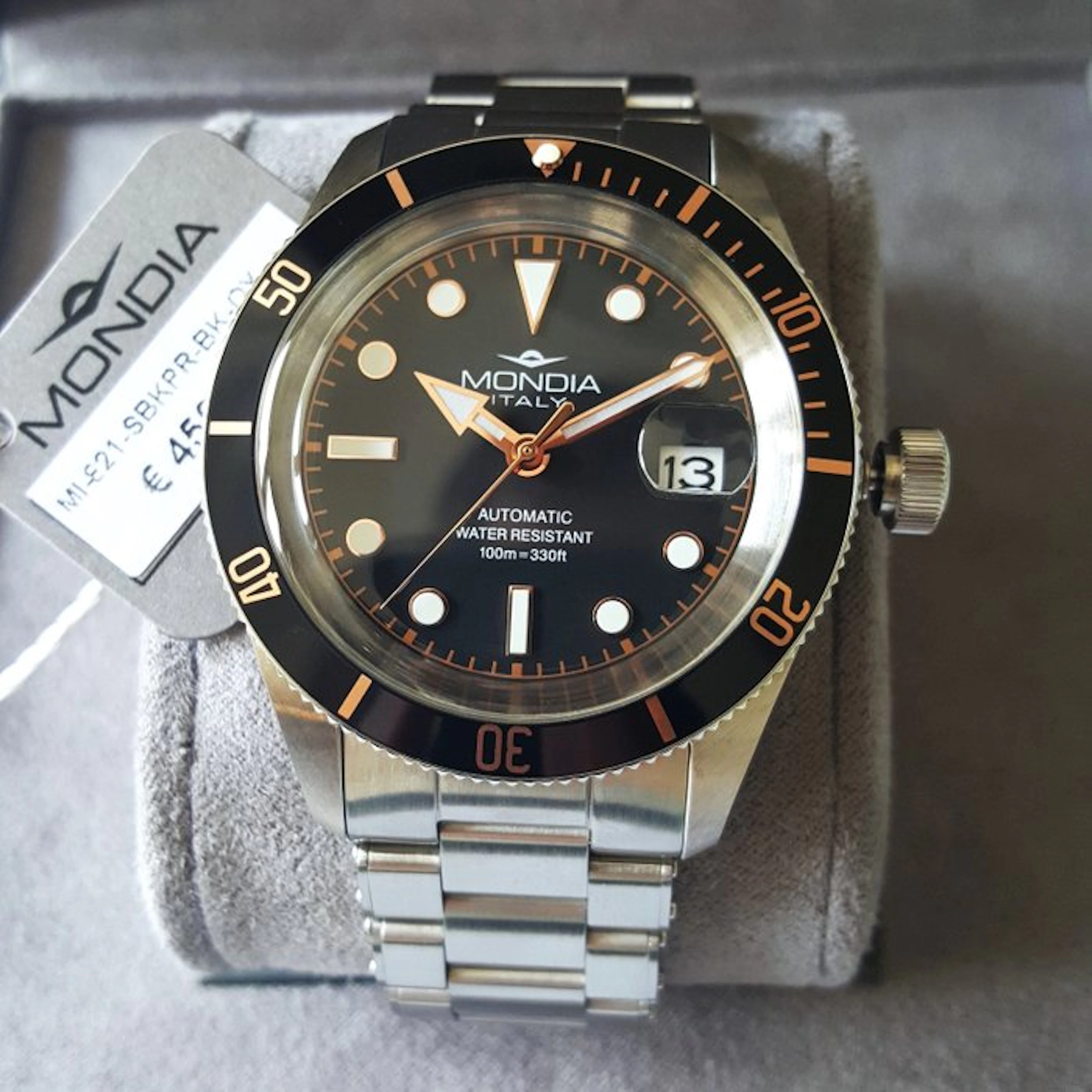 Mondia - Automatic - Heritage Edition - Gold - Diver...