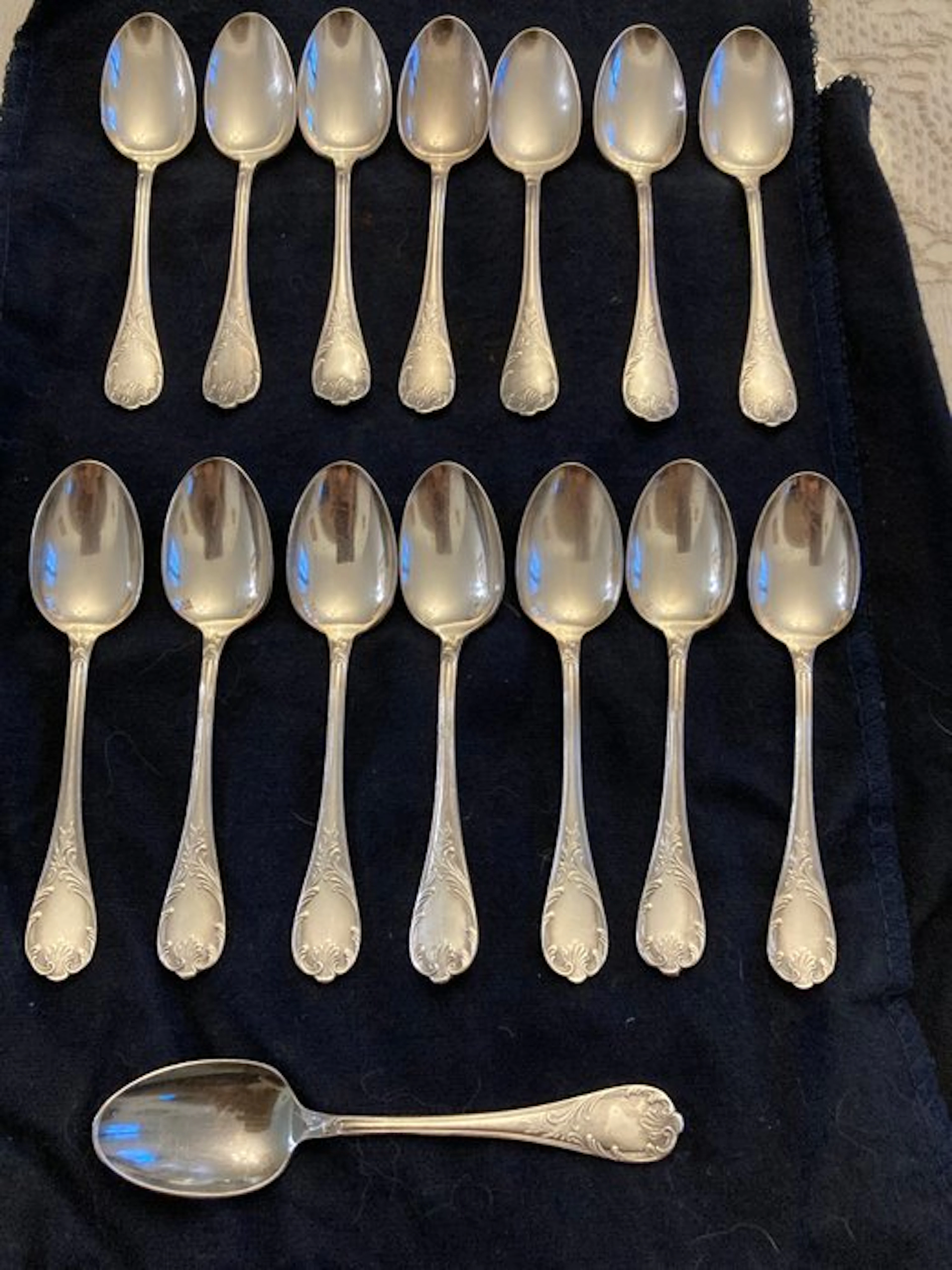 Christofle - Coffee spoon (15) - arly - Silverplated