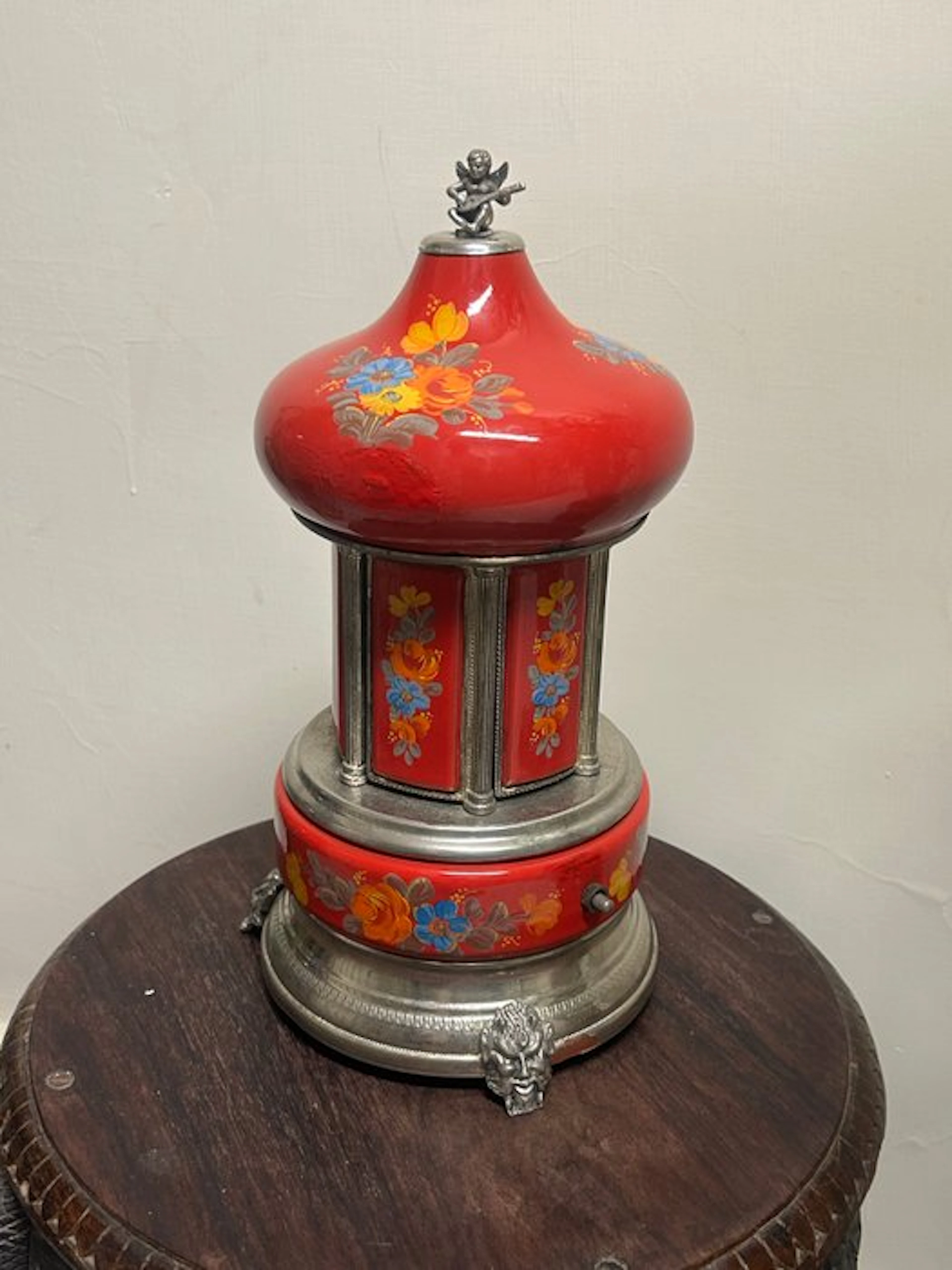 Reuge - Musical cigarette dispenser - Metal, Enamel, Textile