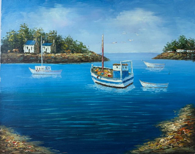 European school (XIX) - L'Anse paisible