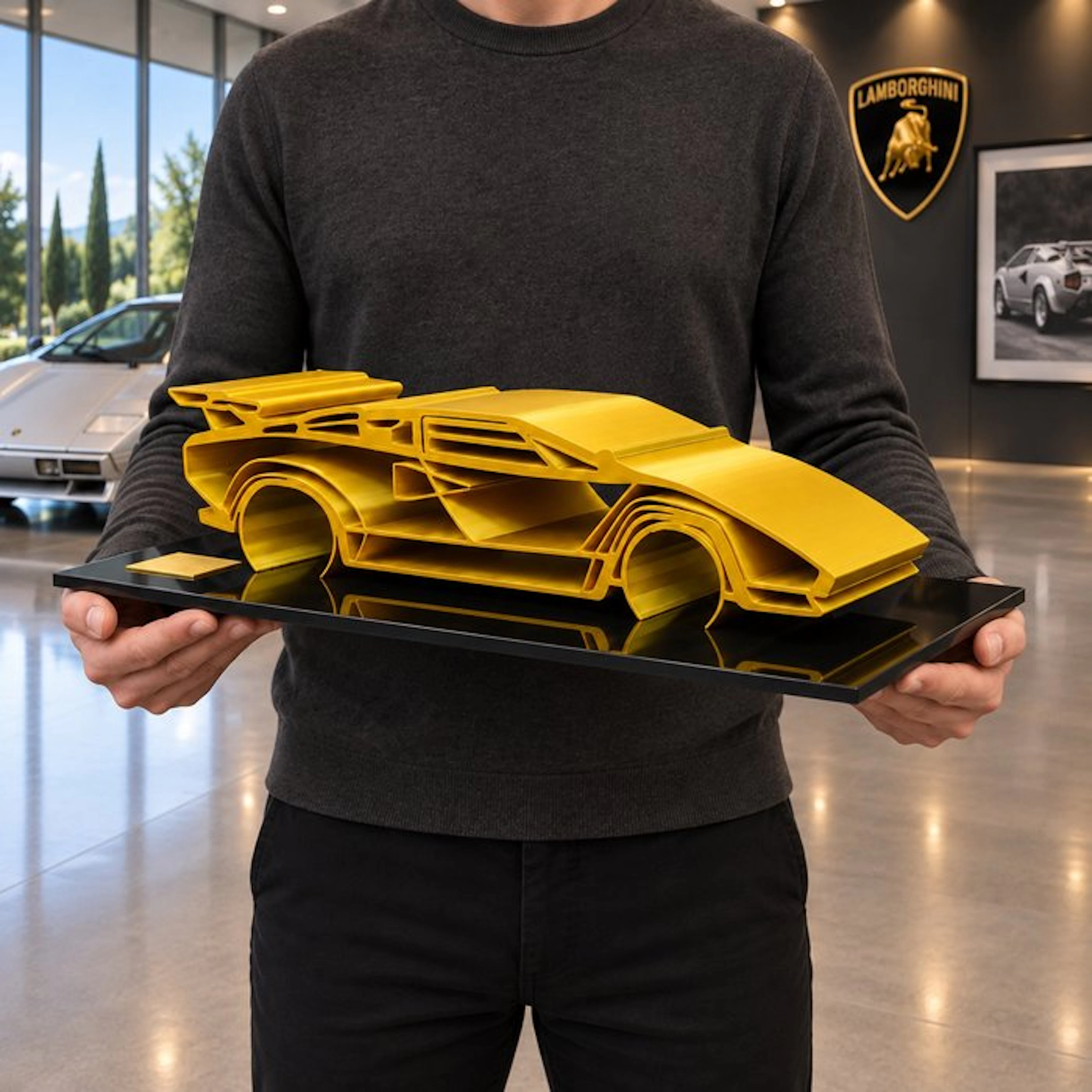 Lamborghini Countach " Gold Edition" - 1/12 Scale - XXL...