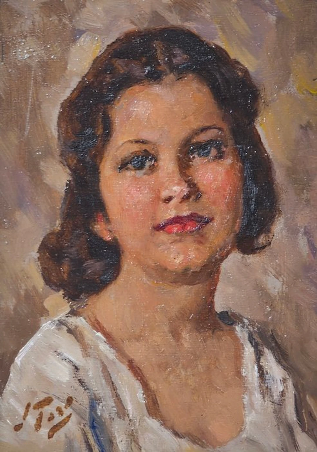 Attilio Toro (1892 - 1982) - Volto di ragazza