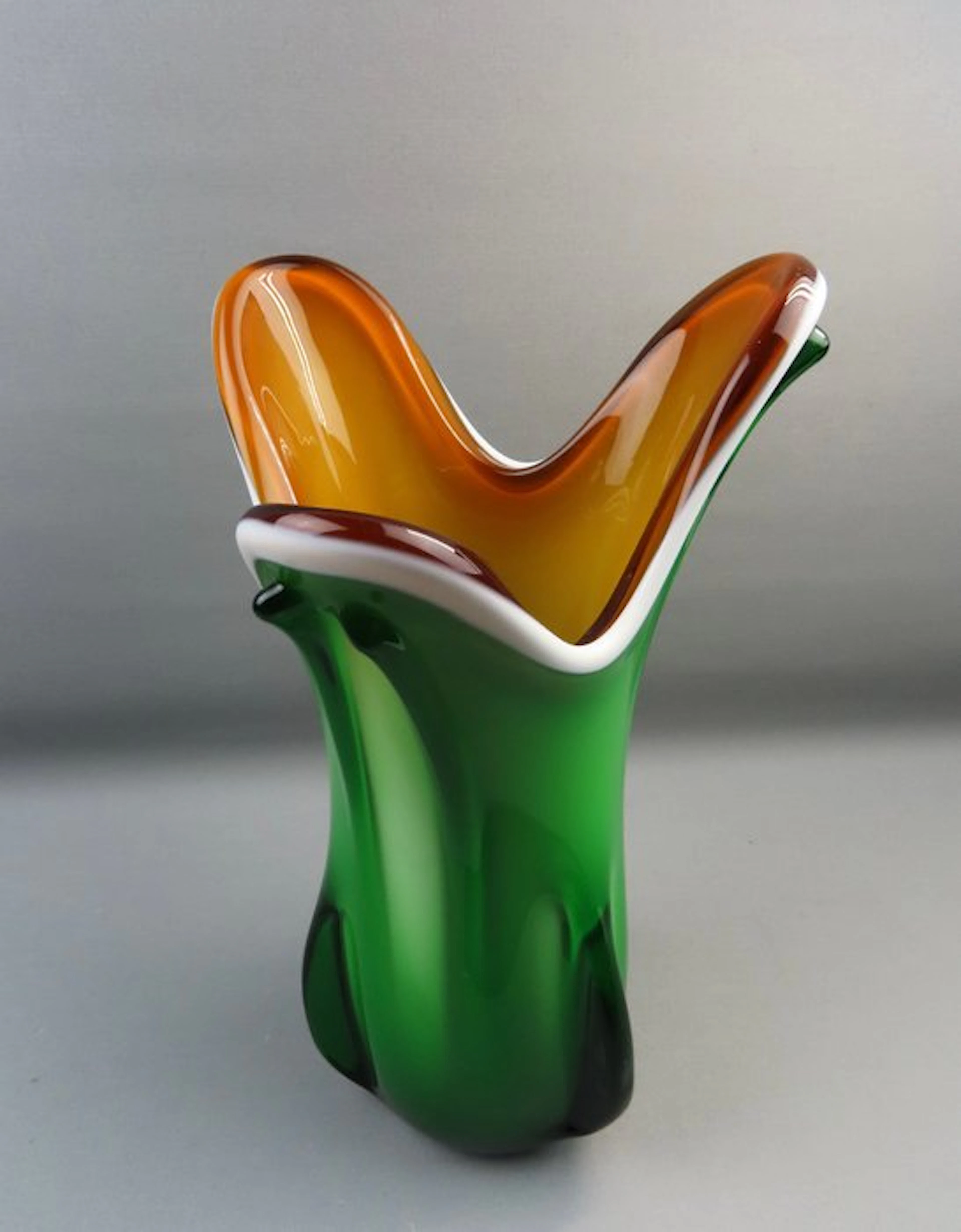 Europese gelaagd glazen - Vase - Glass - 33 cm - 2.6 kg