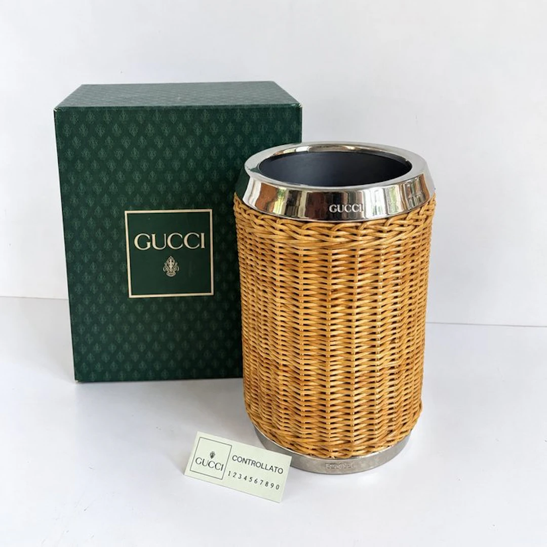 Gucci - Gucci - Bucket - Rattan, Metal - Bottle cooler