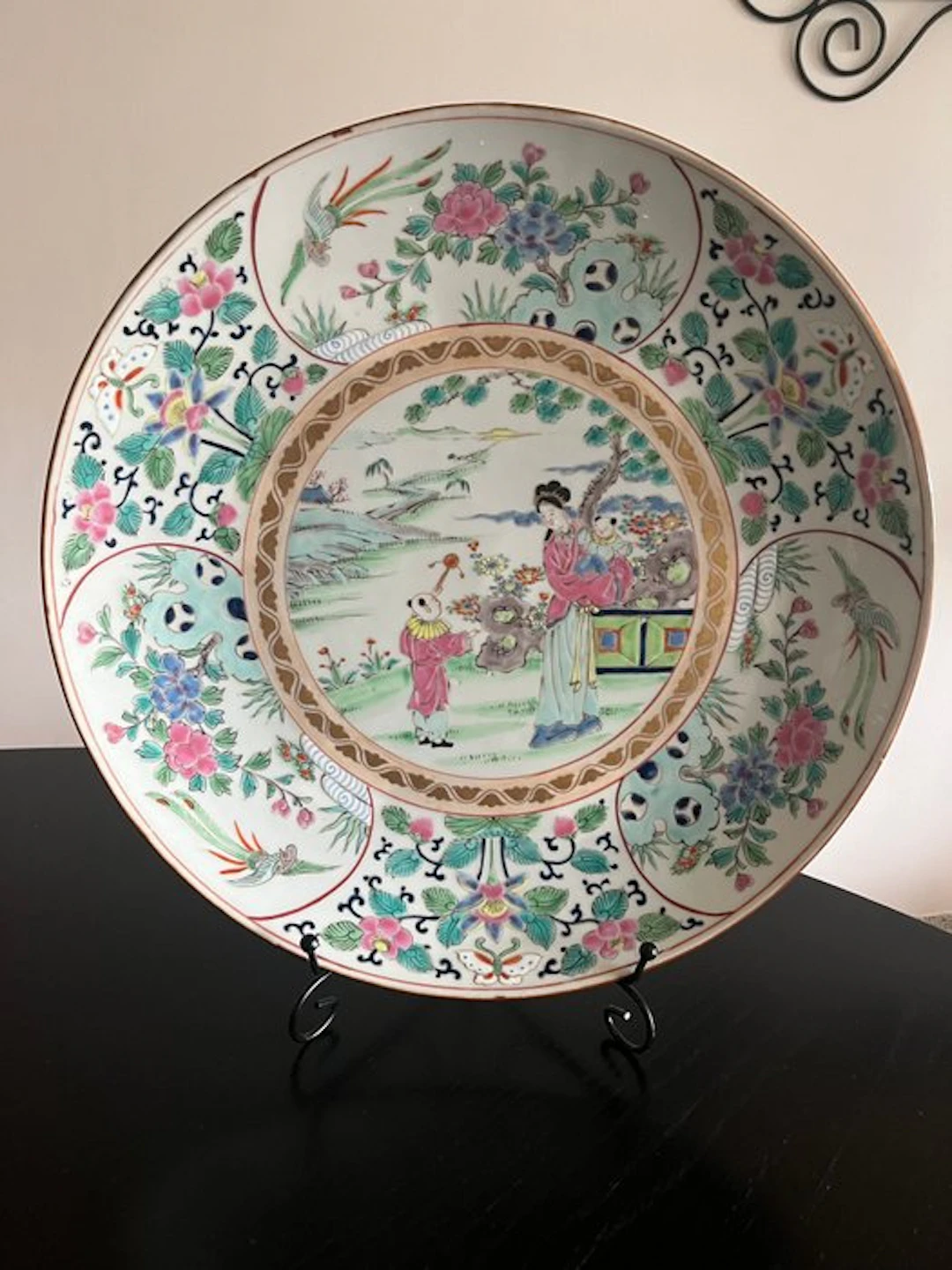 Plate - Porcelain - Large Japanese Plate 36.5 cm