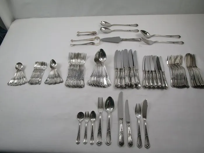 Ercuis - Cutlery set - France - Silverware / Rococo - 115...