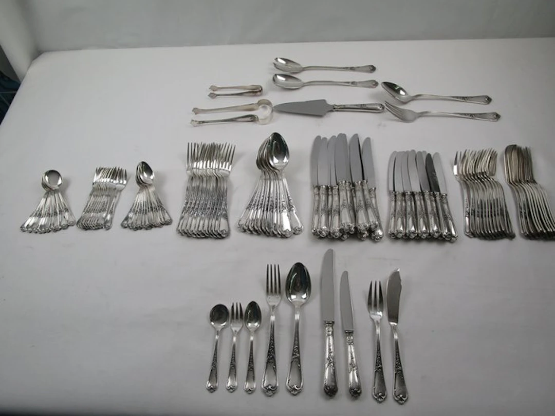 Ercuis - Cutlery set - France - Silverware / Rococo - 115...