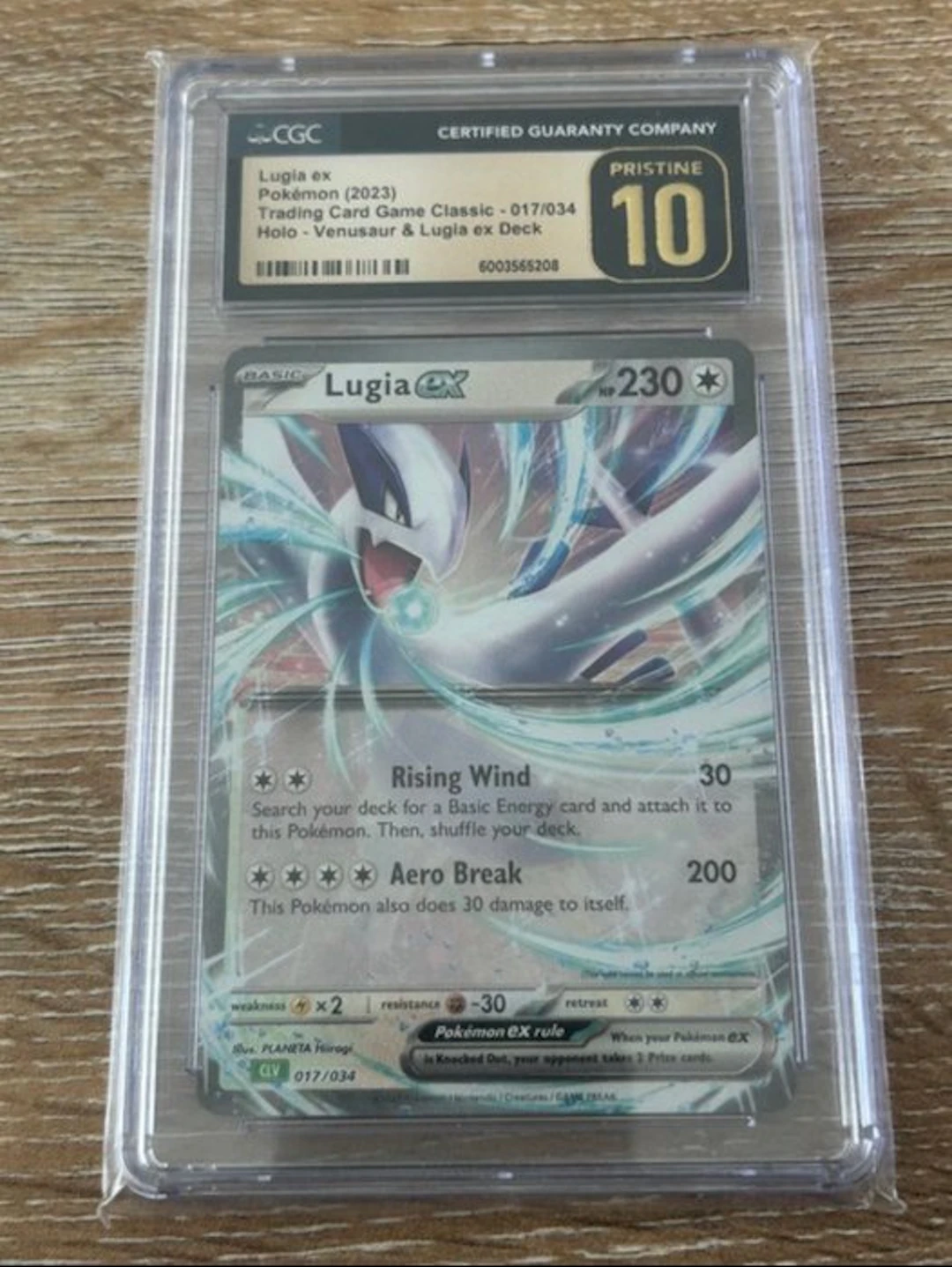 Pokémon - 1 Graded card - Lugia 017/034 Foil