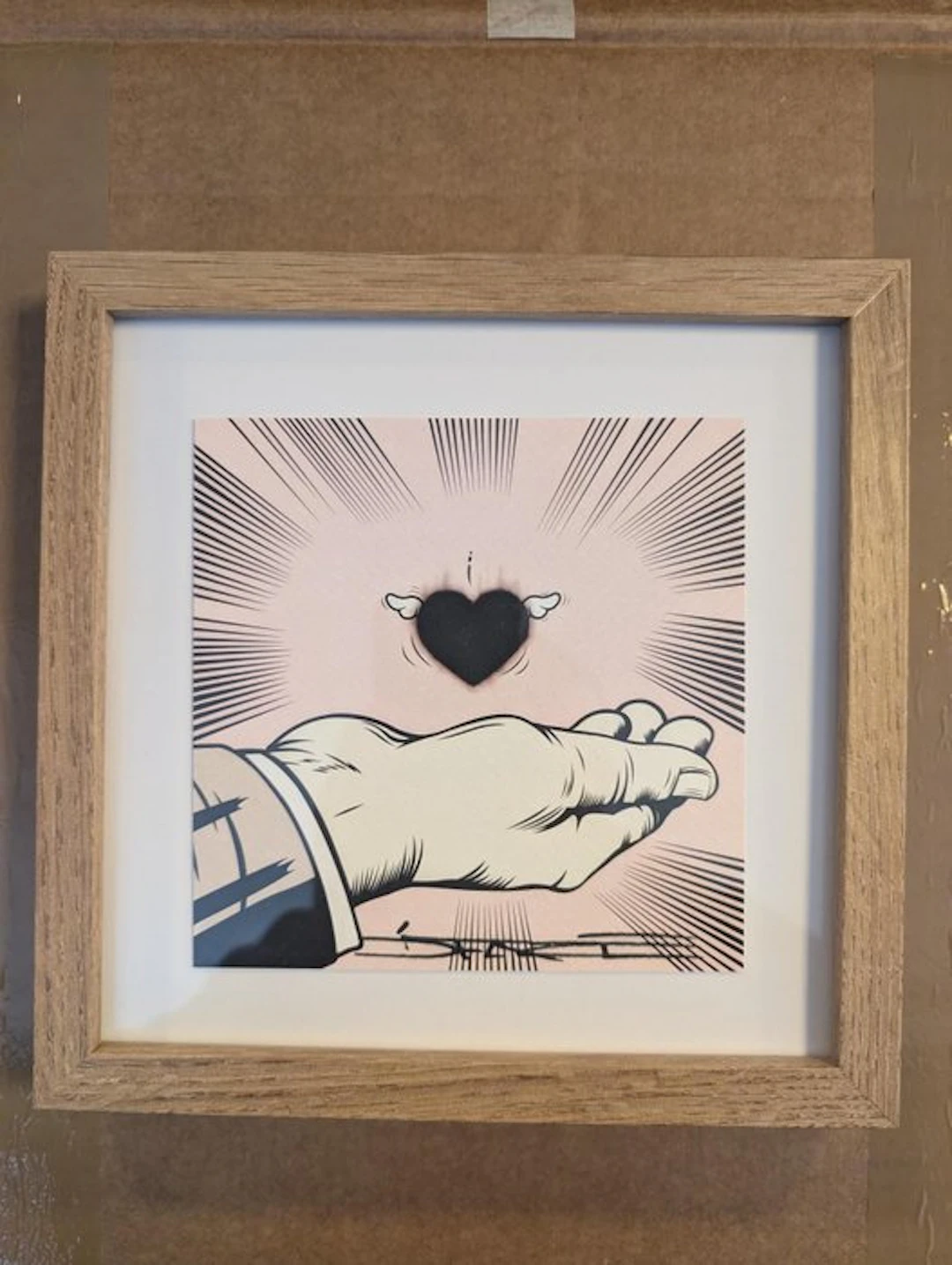 D*Face (1978) - Burning Hearts (SIGNED + FRAMED)