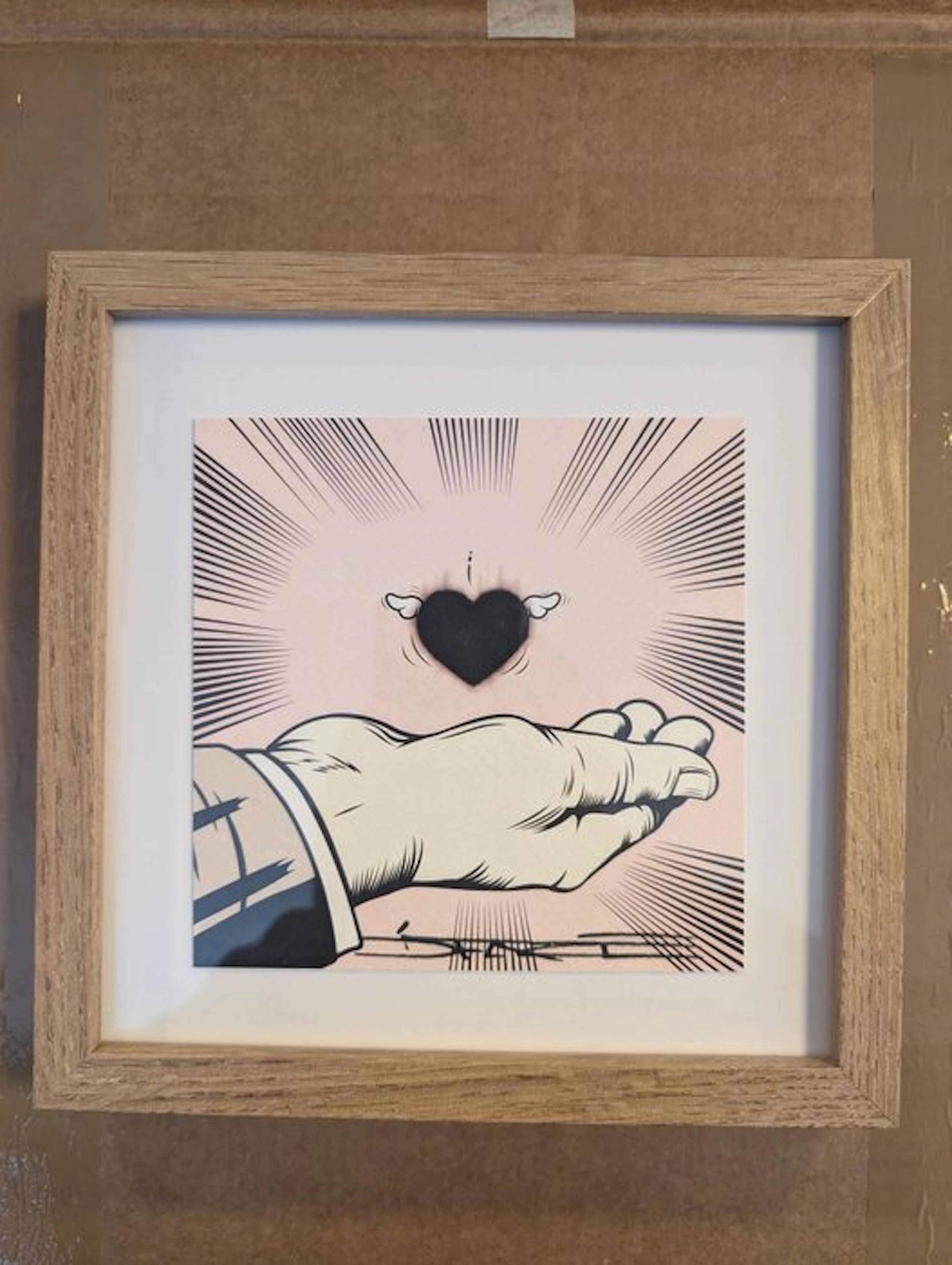 D*Face (1978) - Burning Hearts (SIGNED + FRAMED)