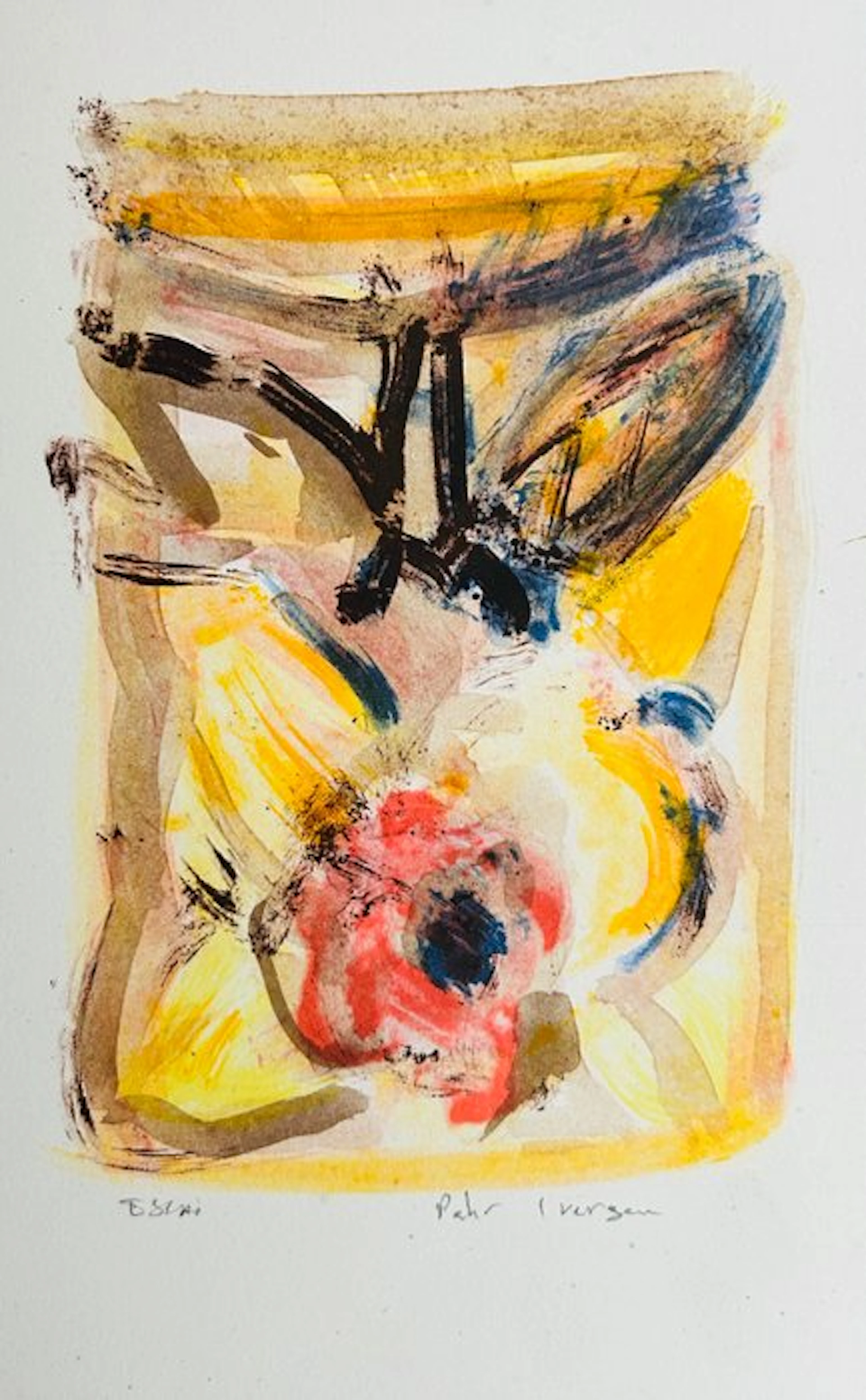 Kjell Pahr-Iversen (1937) - Sans-titre - Lithographie originale signée