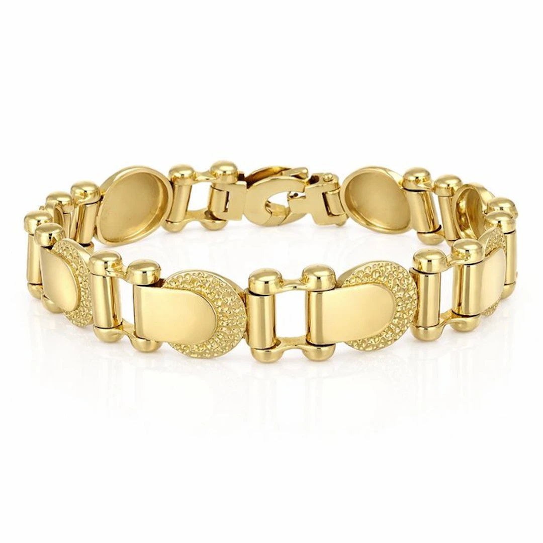 Bracelet - 18 kt. Yellow gold - Made in Italy - Handmade