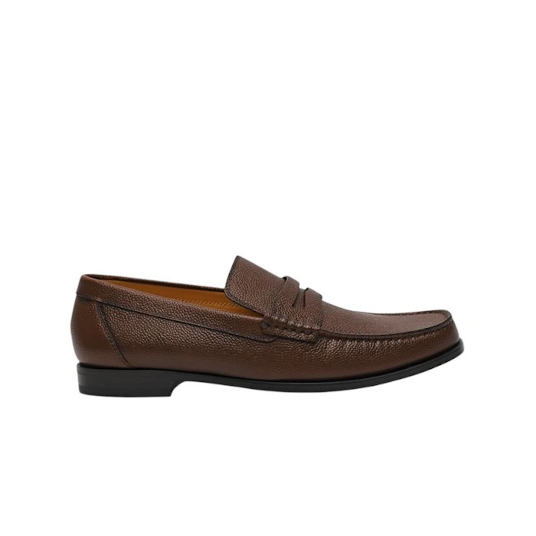 TESTONI - 8 UK - 42 IT - PIUMA Loafer Shoes Brushed...