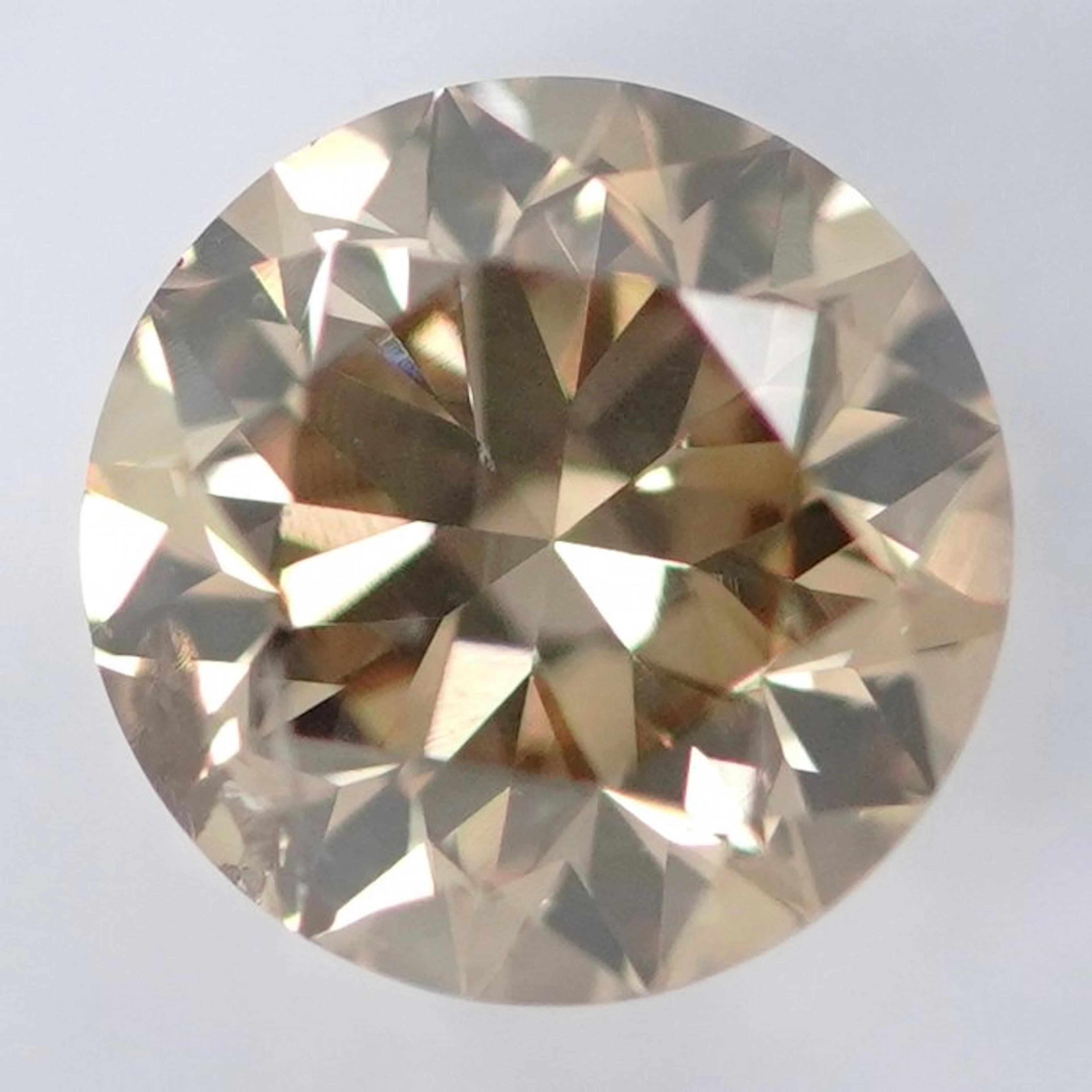 1 pcs Diamond (Natural coloured) - 0.63 ct - Round...
