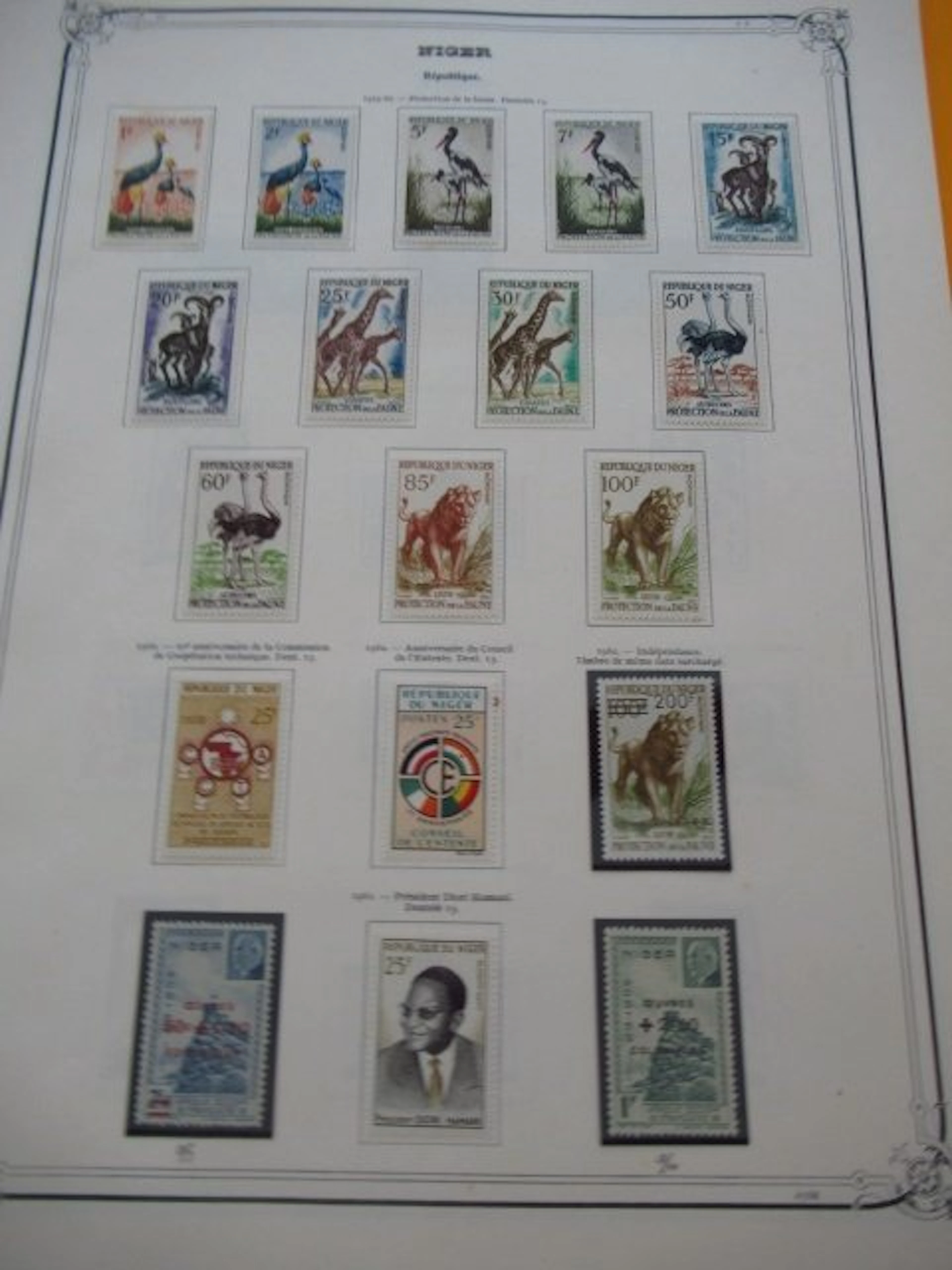 Niger - superbe collection de timbres