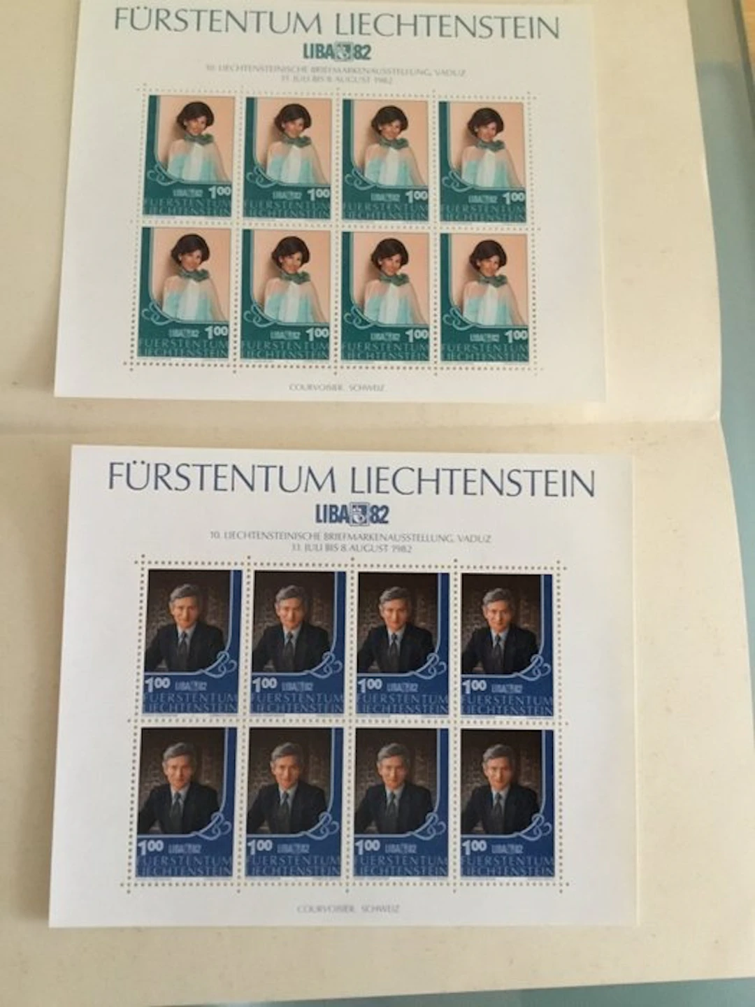 Liechtenstein 1967/1988 - A share from an inheritance.