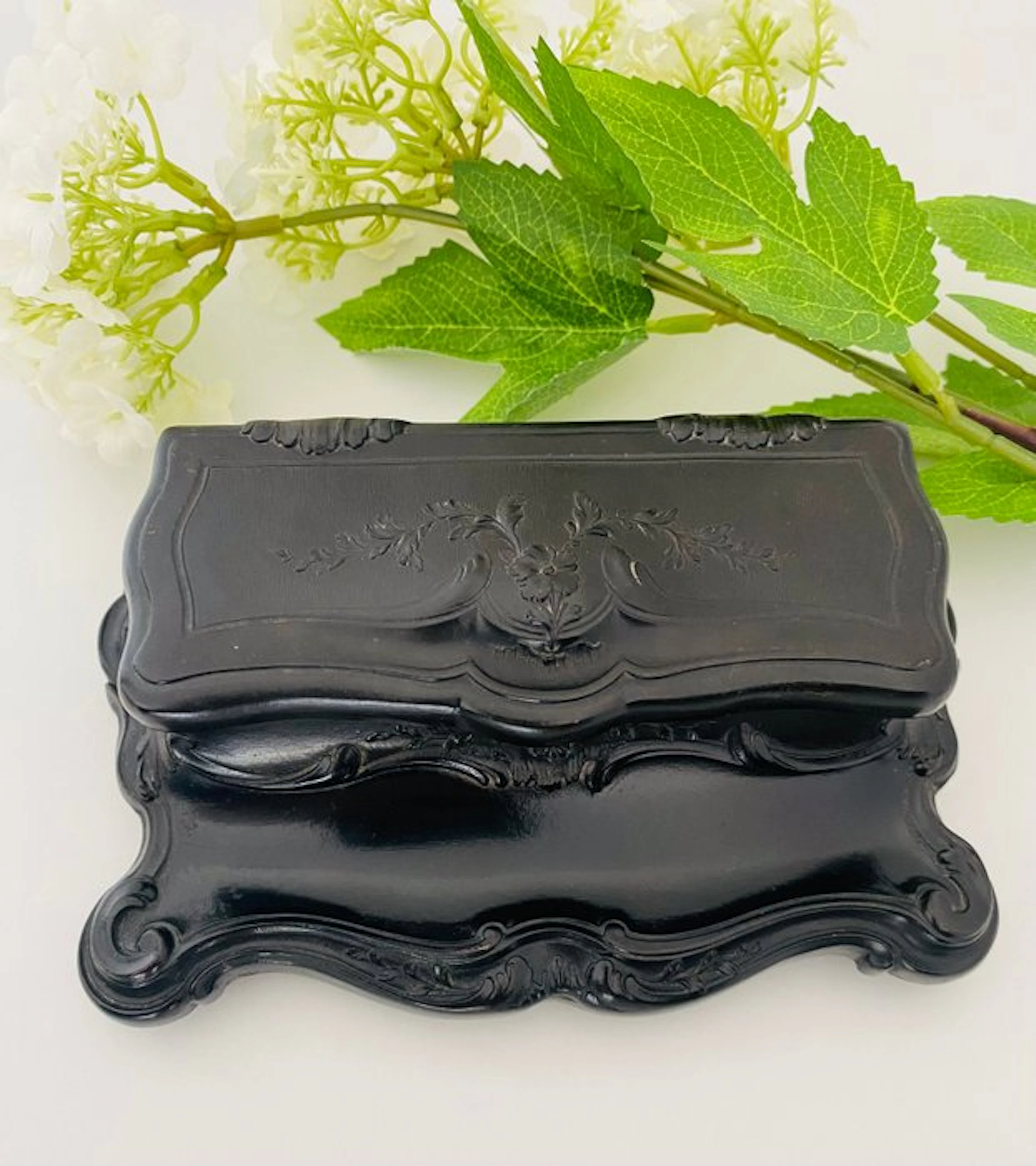 Postzegeldoos - Neo-Rococo (1880) - Frankrijk - Desk set - Wood