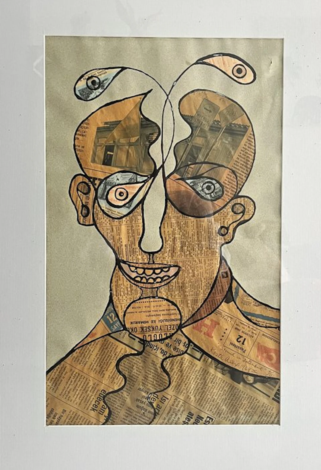 Alex Kosta (1925-2005) - collage sur toile