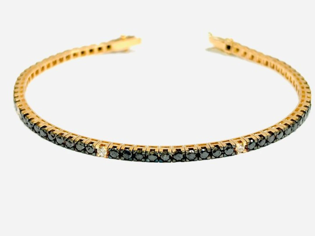Tennis bracelet - 18 kt